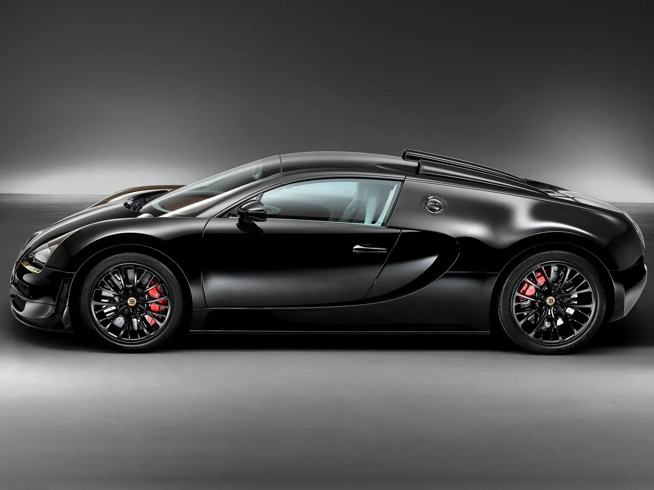 Bugatti Veyron Black Bess (2014) – boční profil