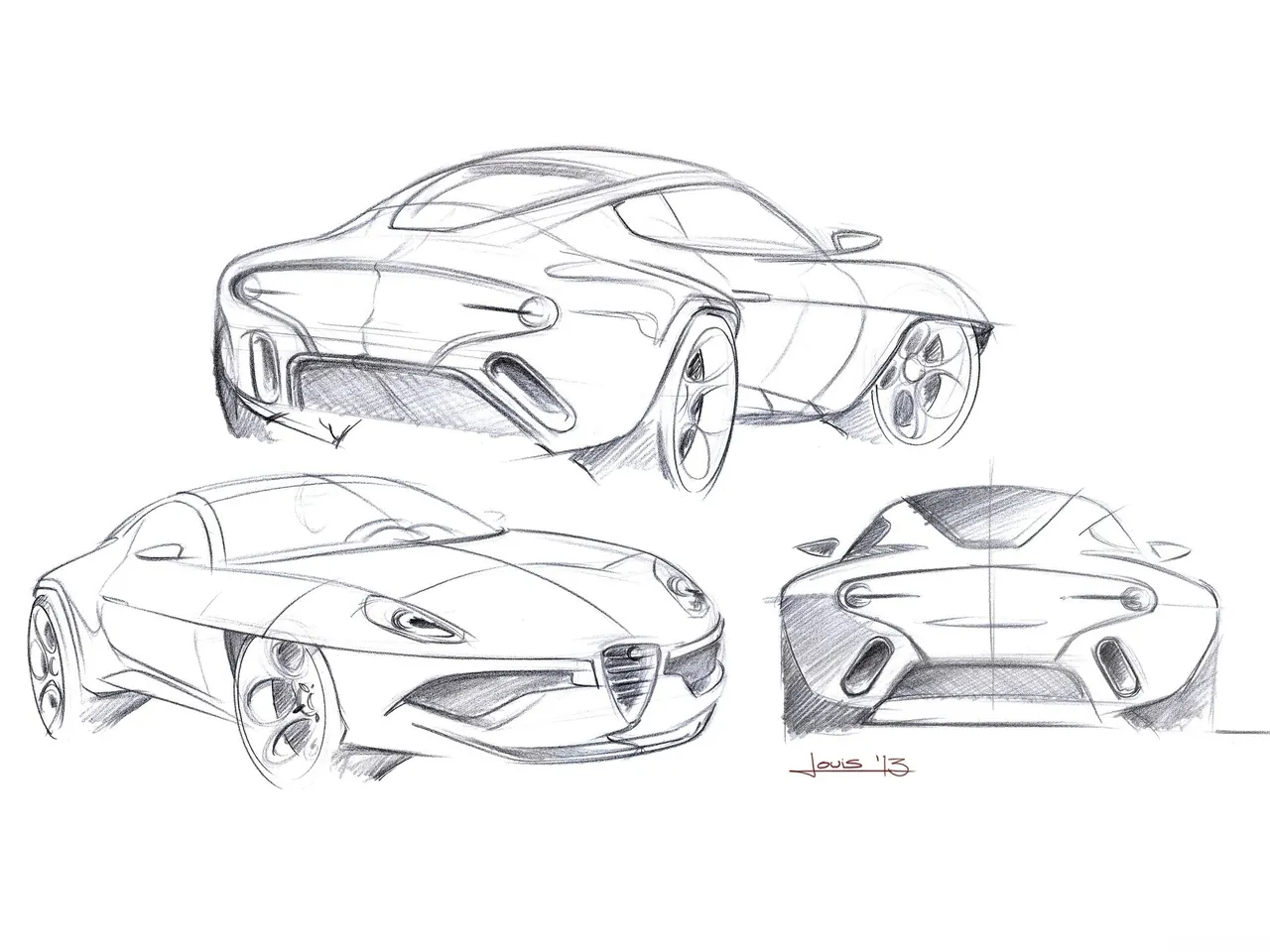Alfa Romeo Disco Volante Touring (2013) - Design Sketches