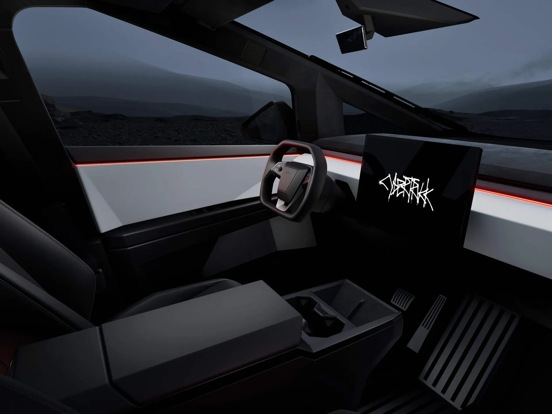 Tesla Cybertruck (2025) – interiér