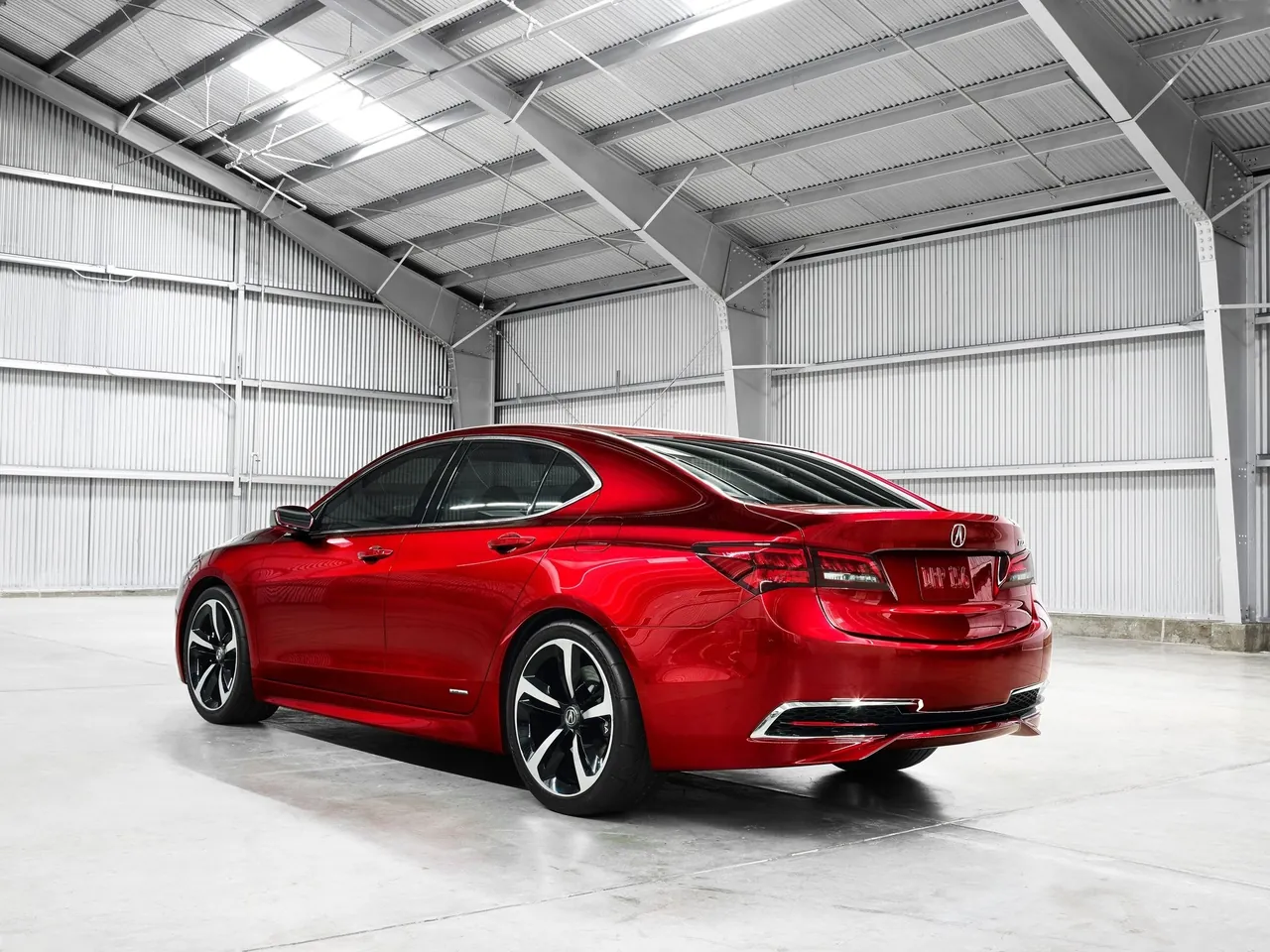 Acura TLX Concept (2014) – zadní tříčtvrteční pohled