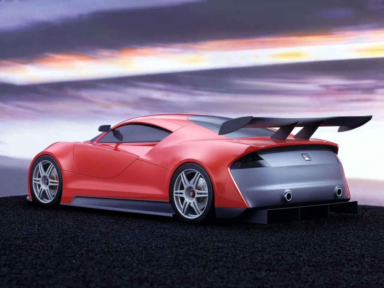 Seat Cupra GT Concept (2003) – zadní tříčtvrteční pohled
