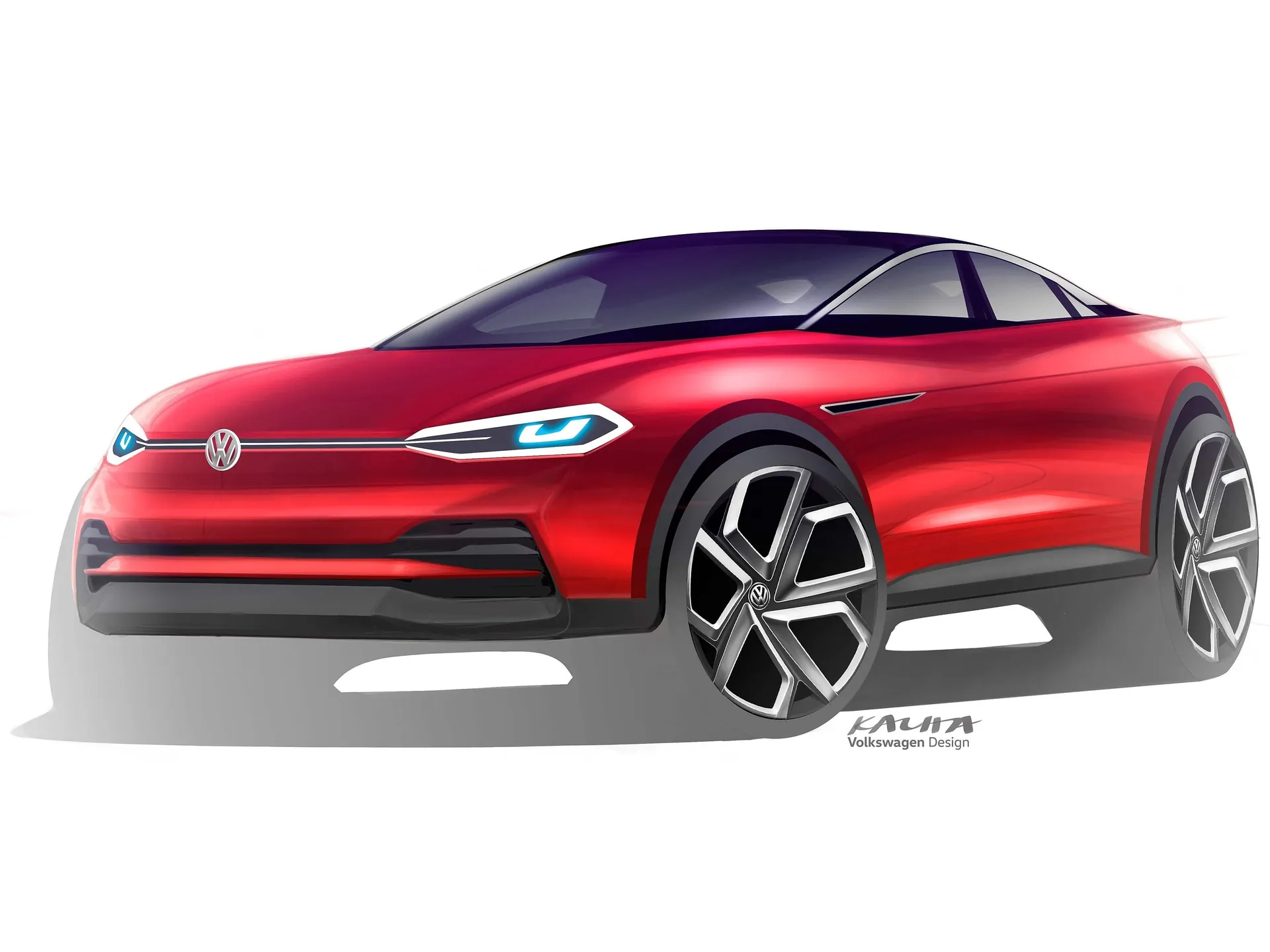 Volkswagen ID Crozz II Concept (2017) – designové skici