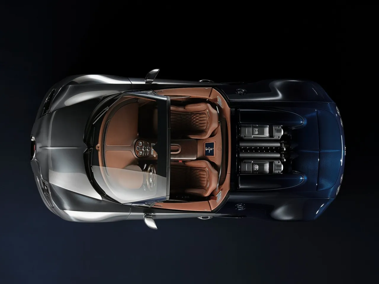 Bugatti Veyron Ettore Bugatti (2014) – pohled shora