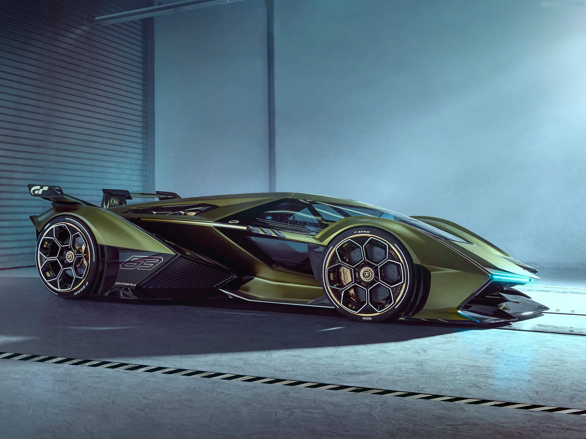 Lamborghini Lambo V12 Vision Gran Turismo Concept (2019) - Side Profile