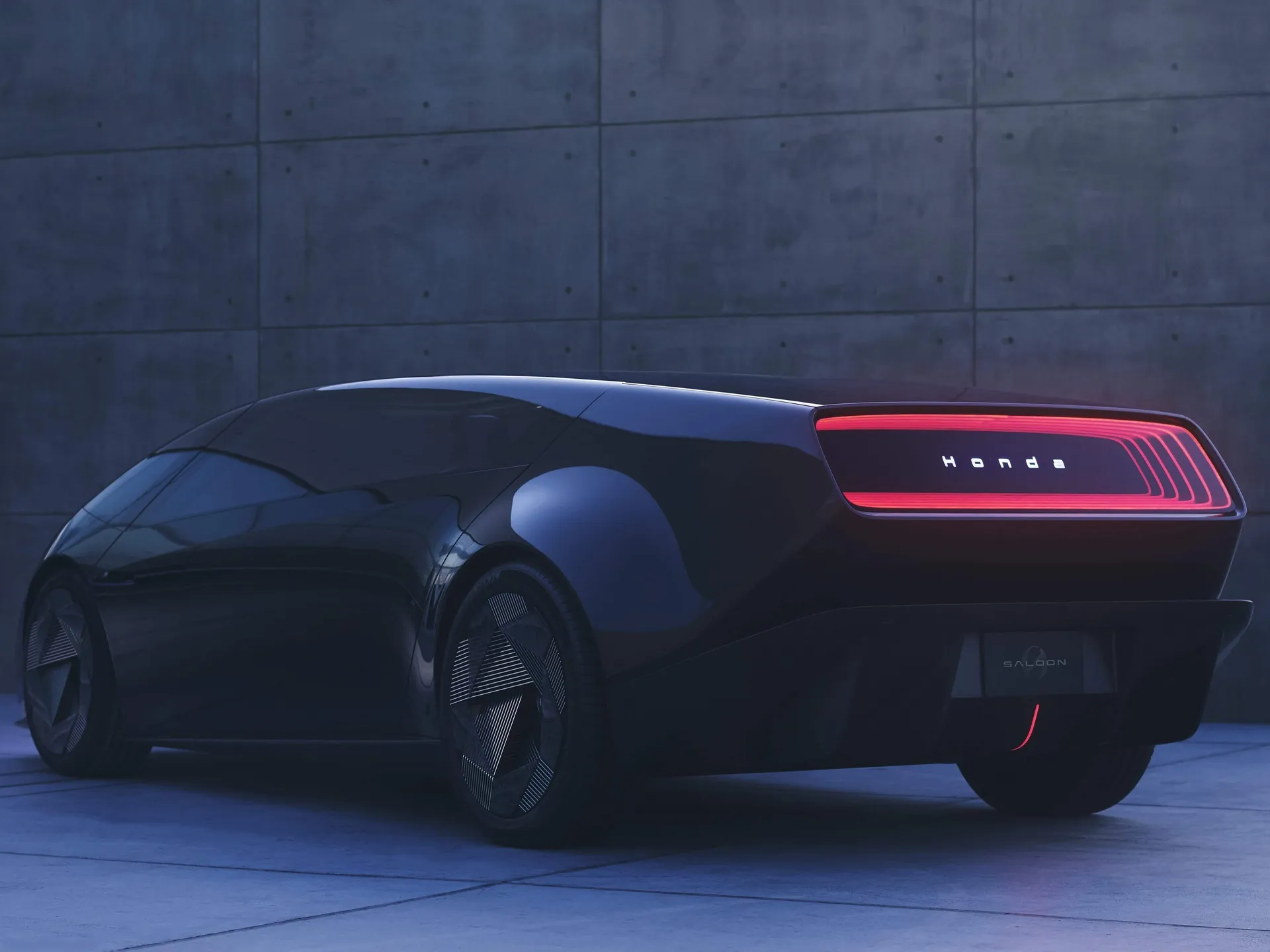 Honda 0 Series Saloon Concept (2024) – zadní tříčtvrteční pohled