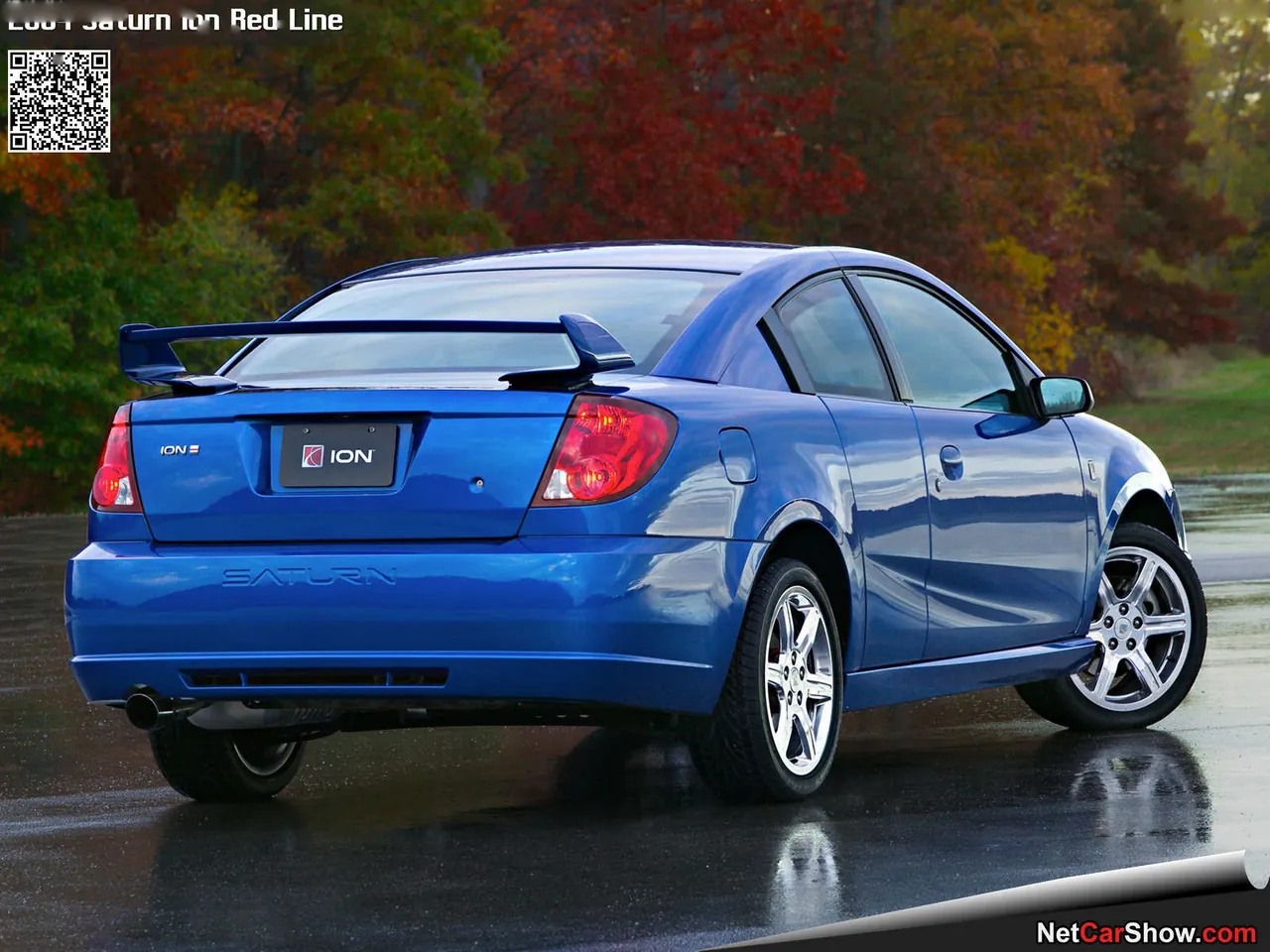 Saturn Ion Red Line (2004) – zadní tříčtvrteční pohled
