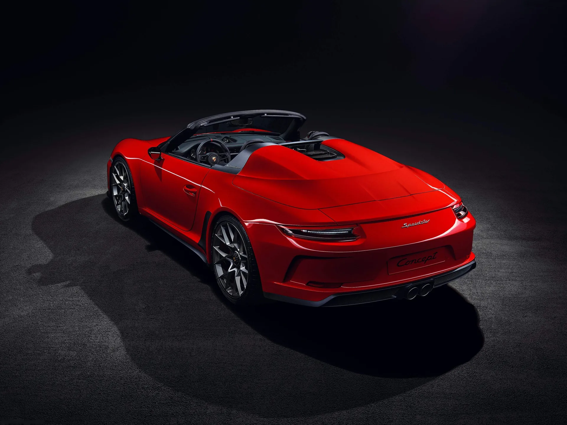 Porsche 911 Speedster II Concept (2018) – zadní tříčtvrteční pohled