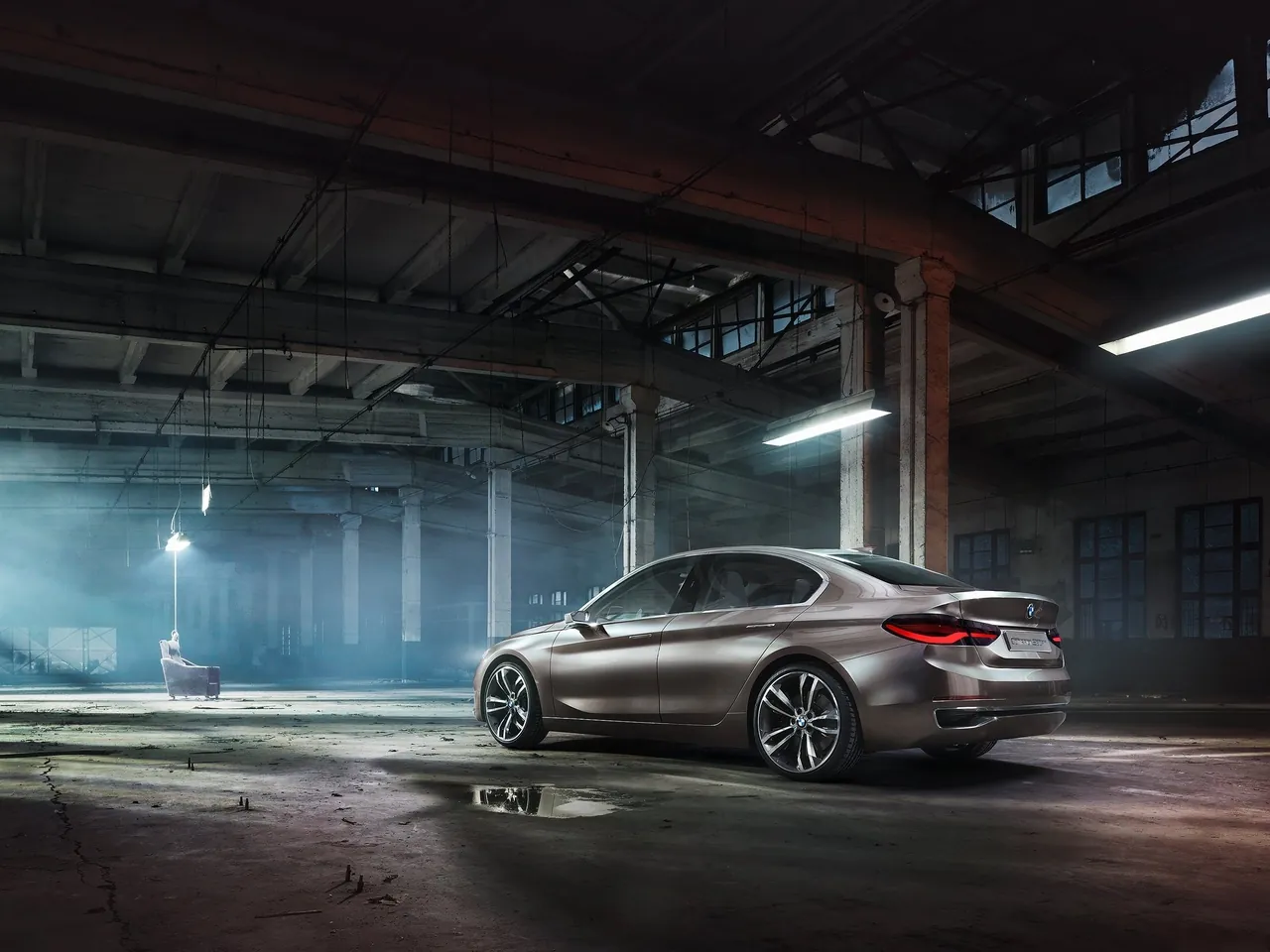 BMW Compact Sedan Concept (2015) – zadní tříčtvrteční pohled