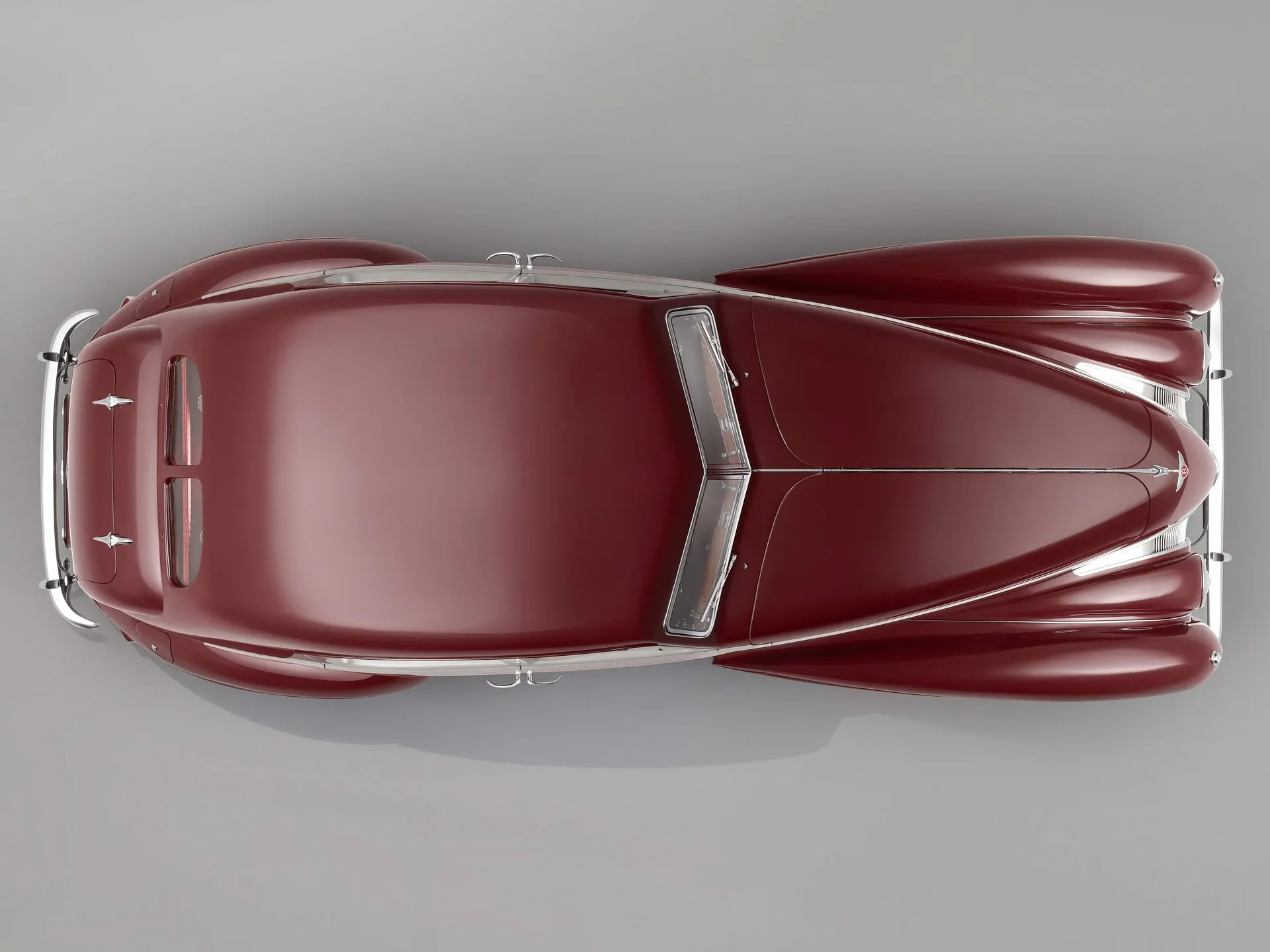 Bentley Corniche (1939) – pohled shora