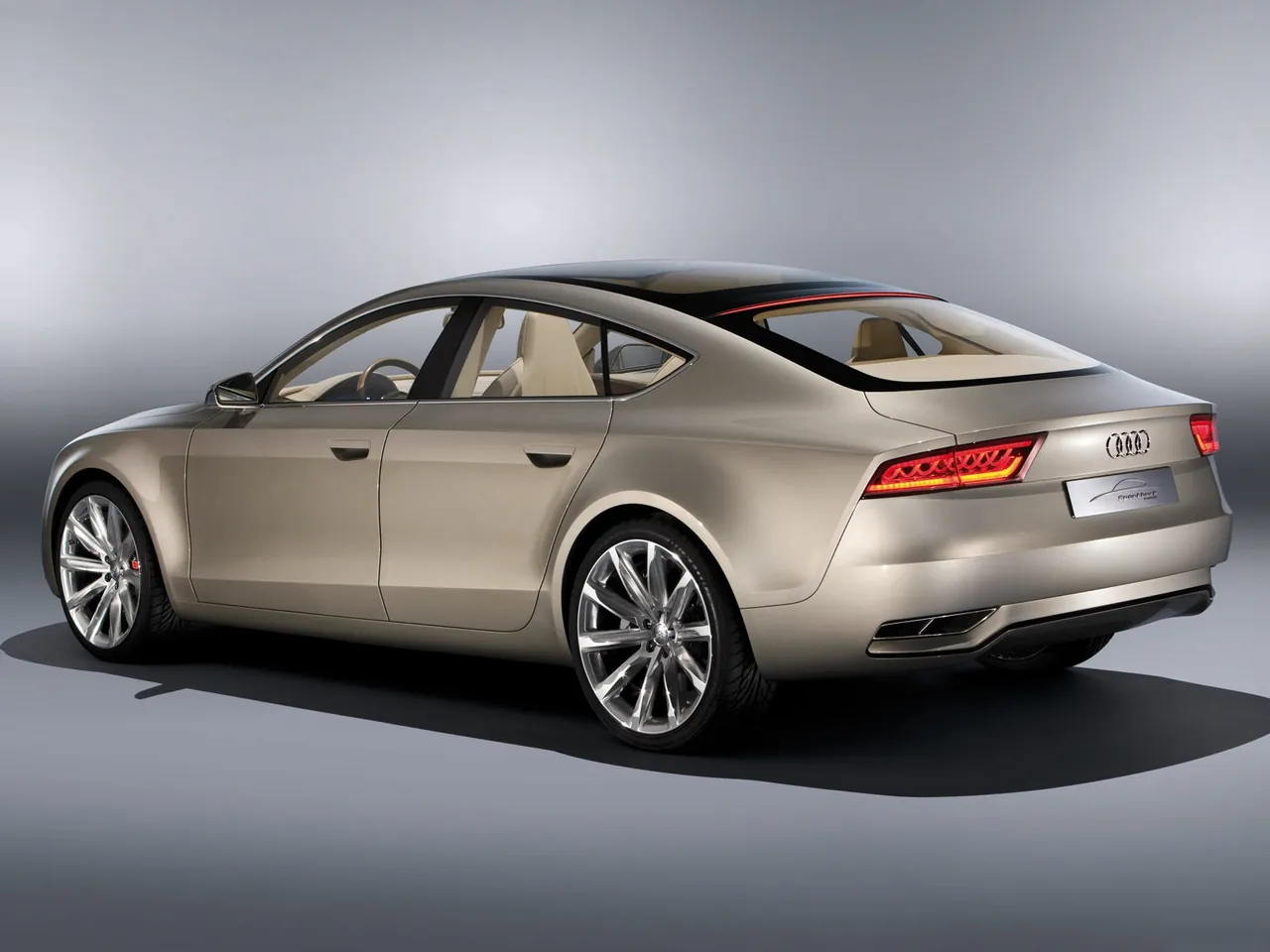 Audi Sportback Concept (2009) – zadní tříčtvrteční pohled