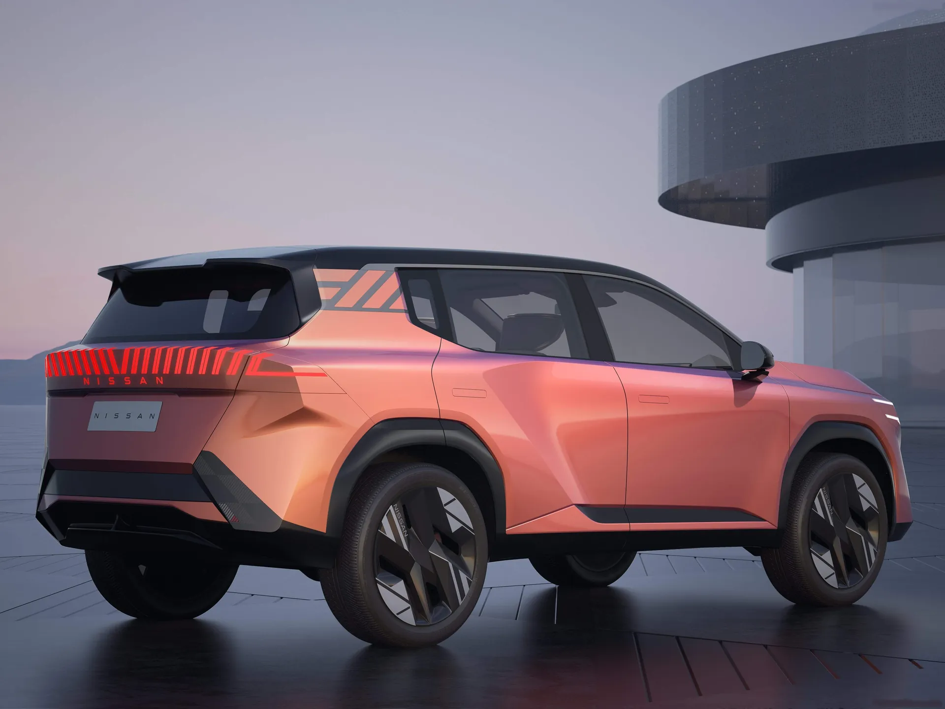 Nissan Epic Concept (2024) – zadní tříčtvrteční pohled