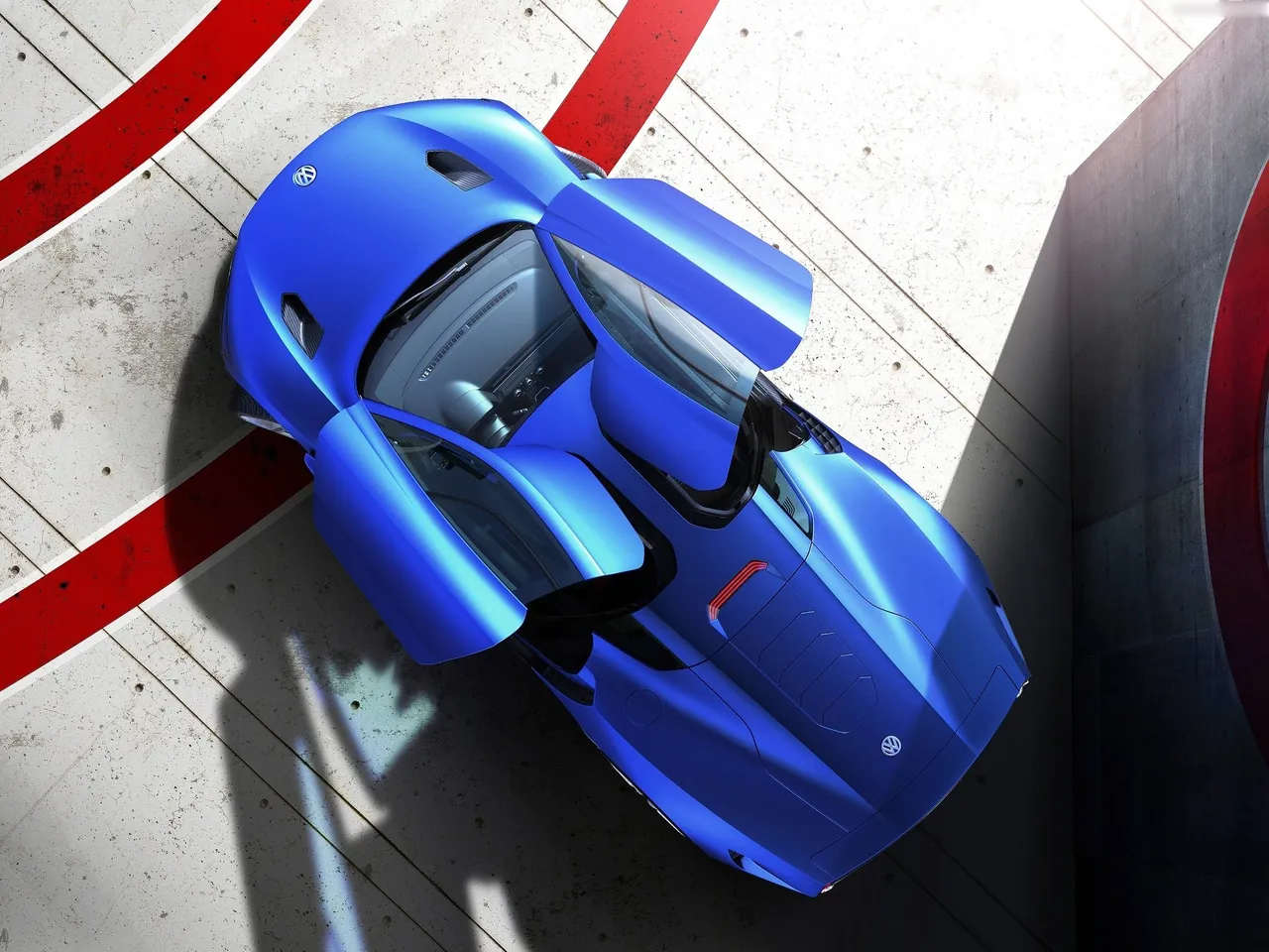 Volkswagen XL Sport Concept (2014) – pohled shora