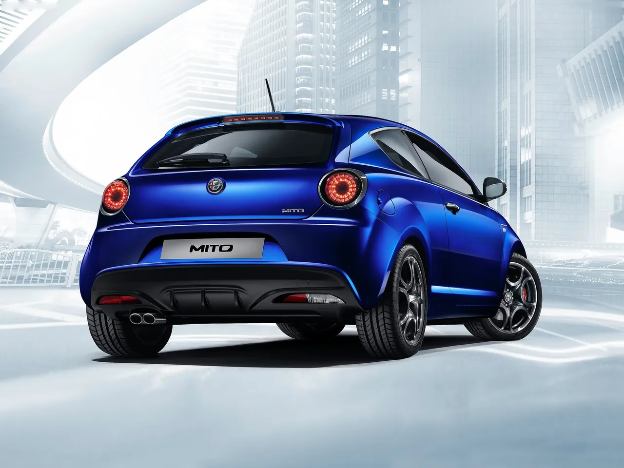 Alfa Romeo MiTo (2017) – zadní tříčtvrteční pohled