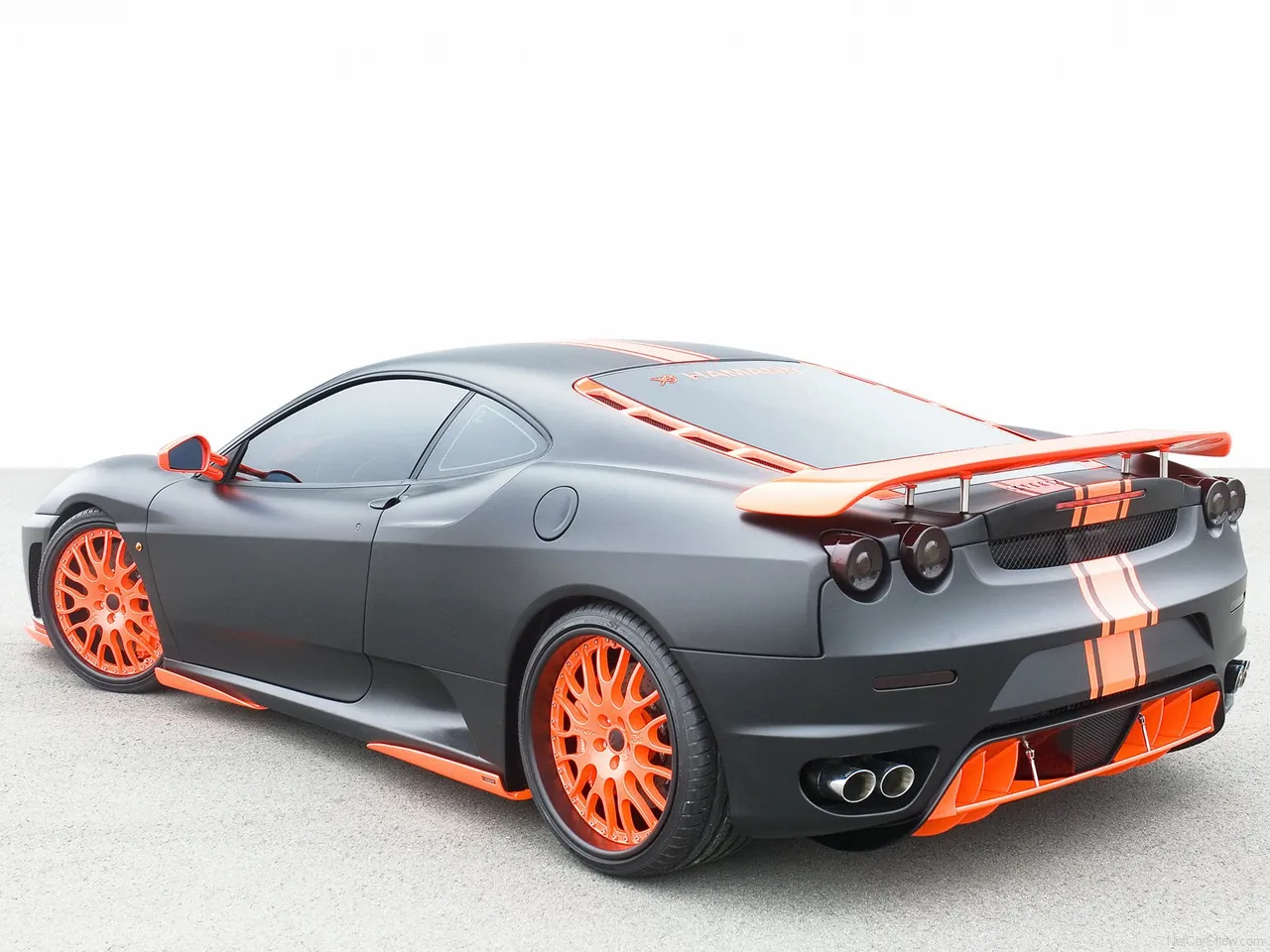 Hamann Ferrari F430 Black Miracle (2007) – zadní tříčtvrteční pohled
