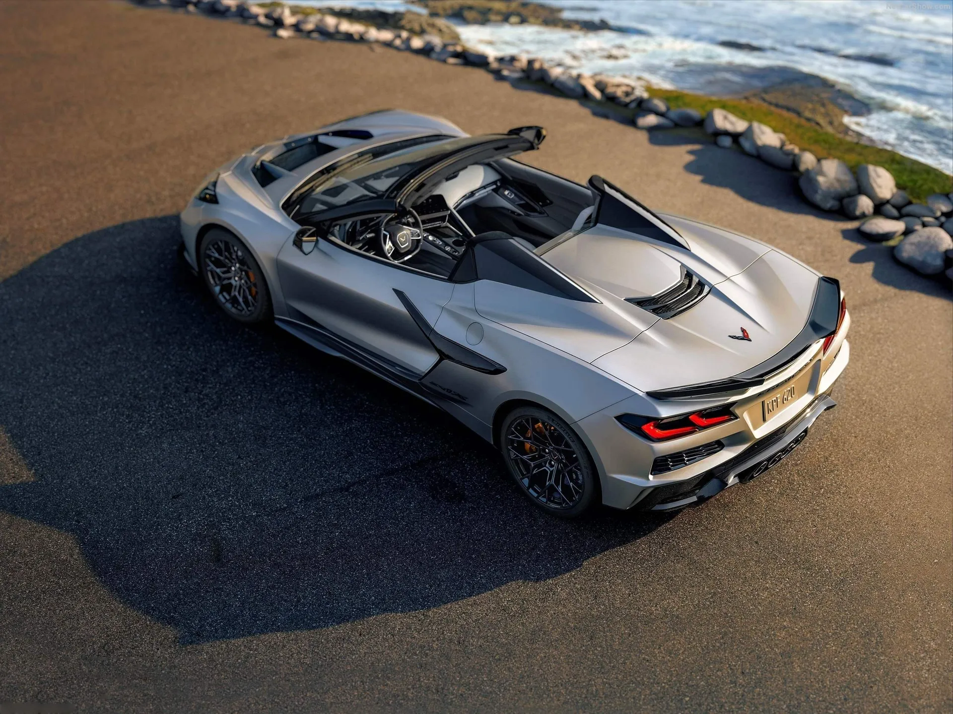Chevrolet Corvette ZR1X Quail Silver Limited Edition (2026) - Rear Three-Quarter