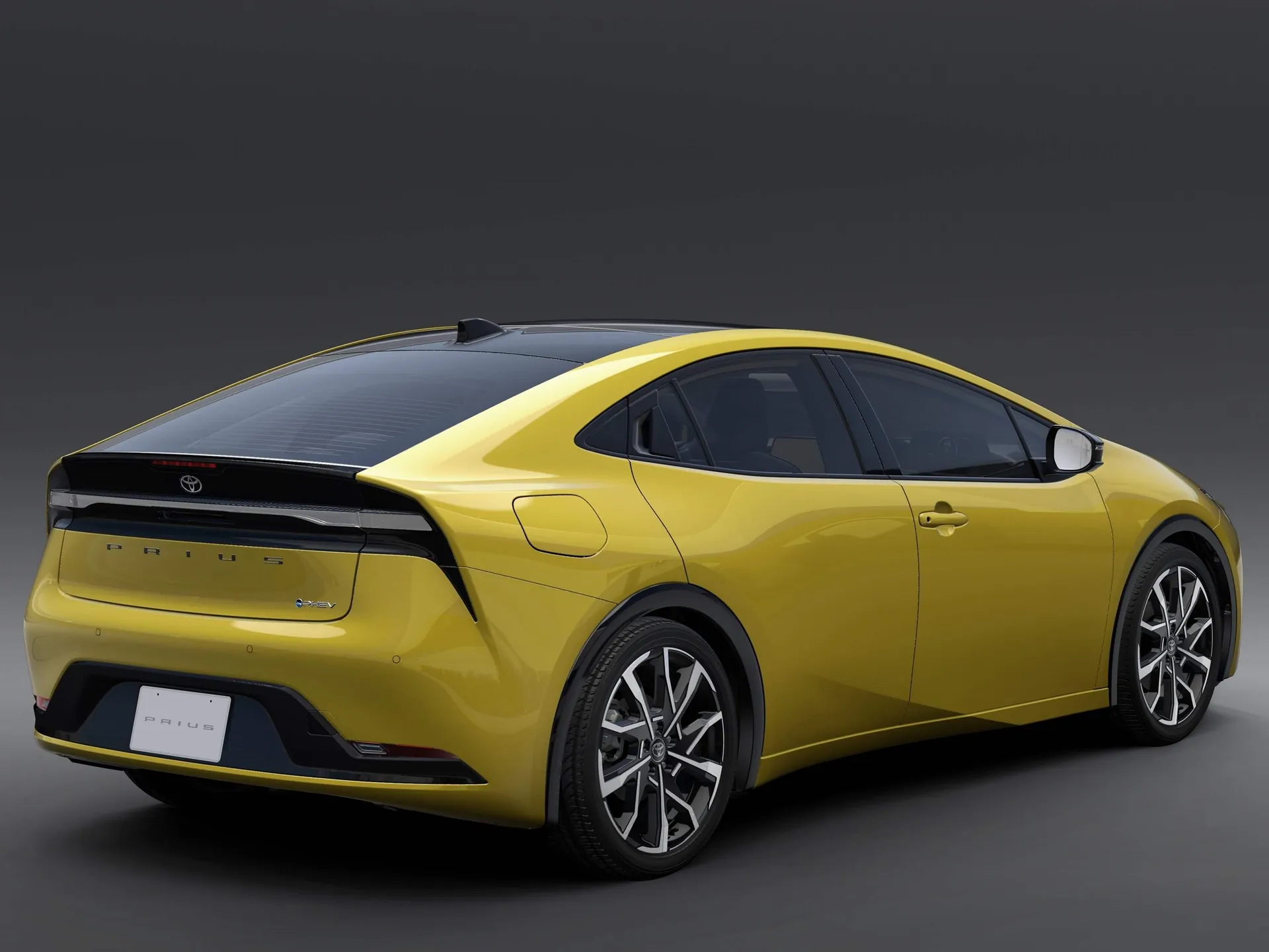 Toyota Prius (2024) – zadní tříčtvrteční pohled