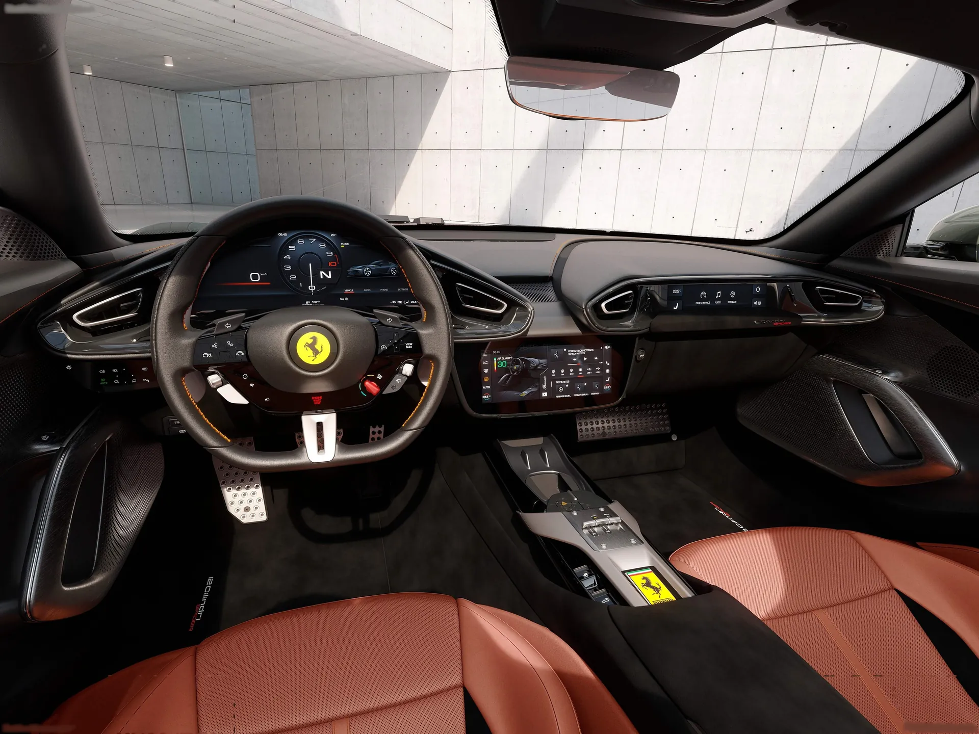 Ferrari 12Cilindri Spider (2025) – interiér