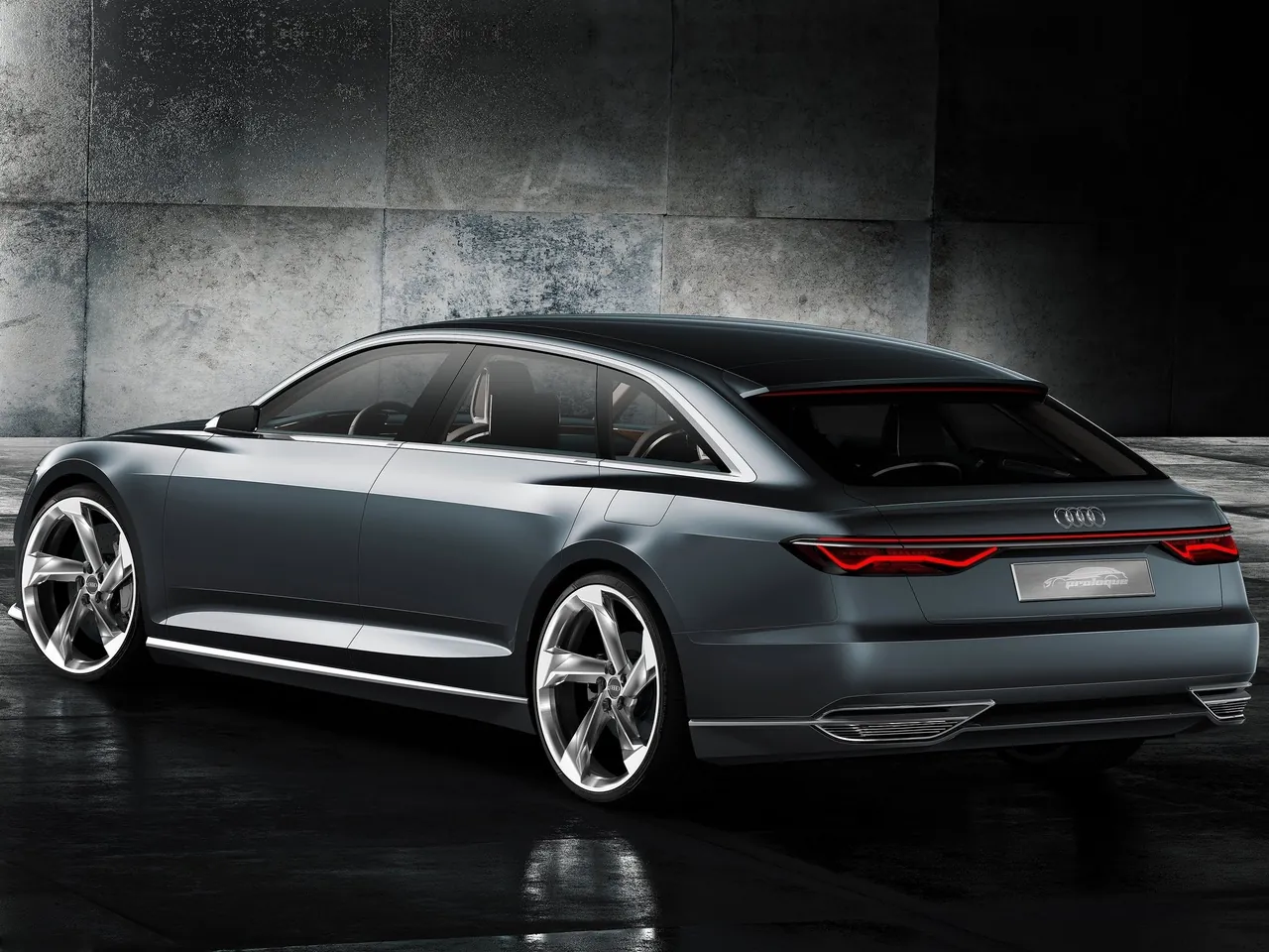 Audi Prologue Avant Concept (2015) – zadní tříčtvrteční pohled