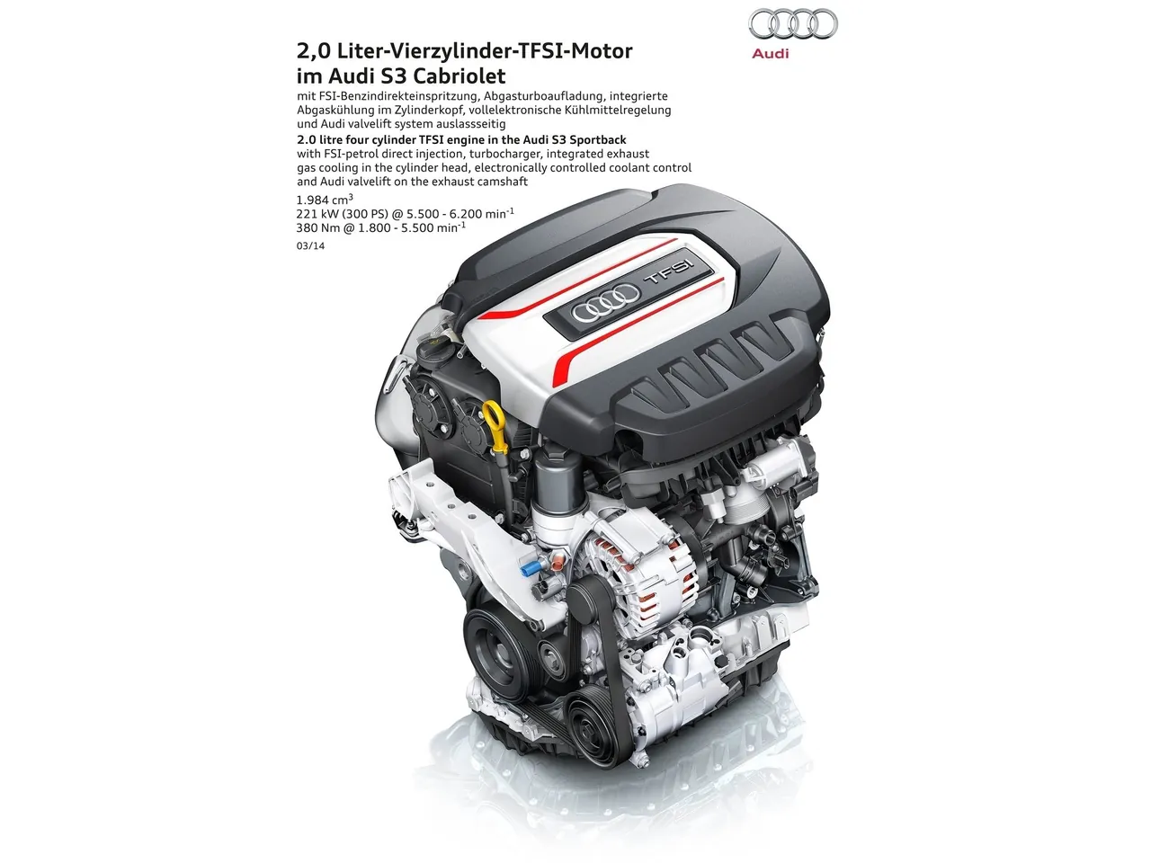 Audi S3 Cabriolet (2015) – motor