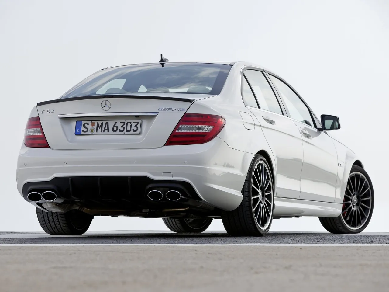 Mercedes-Benz C63 AMG (2012) - Rear Three-Quarter