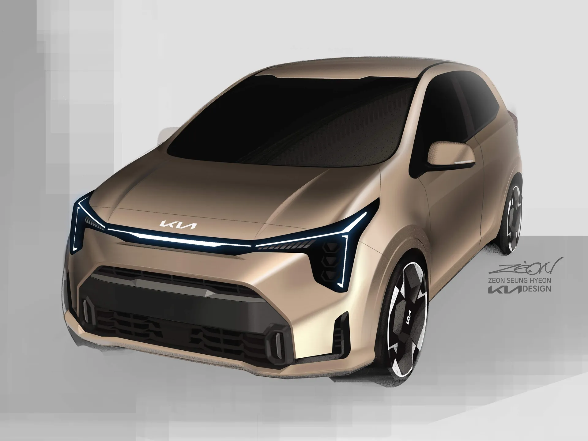 Kia Picanto (2024) – designové skici