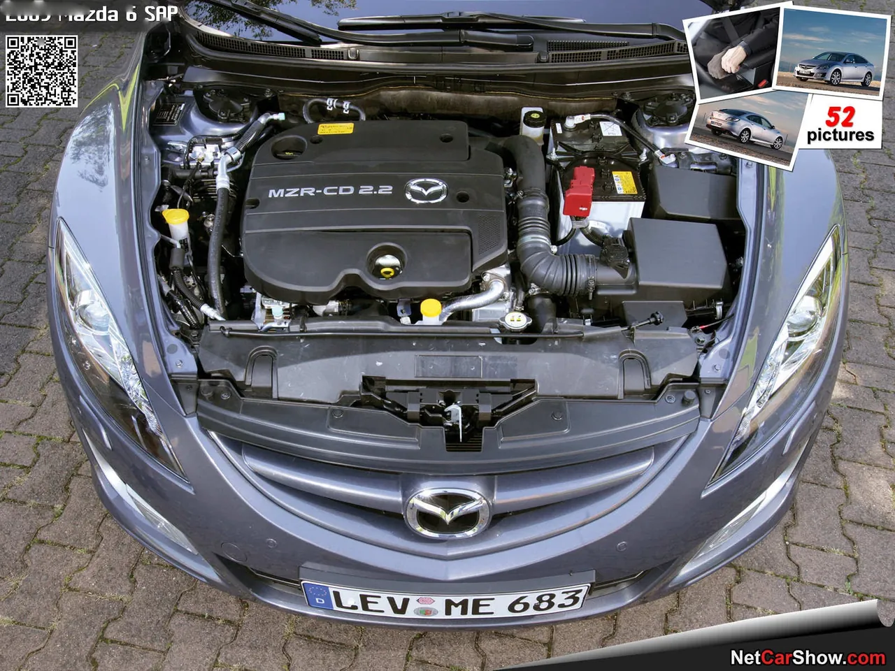 Mazda 6 SAP (2009) – motorový prostor