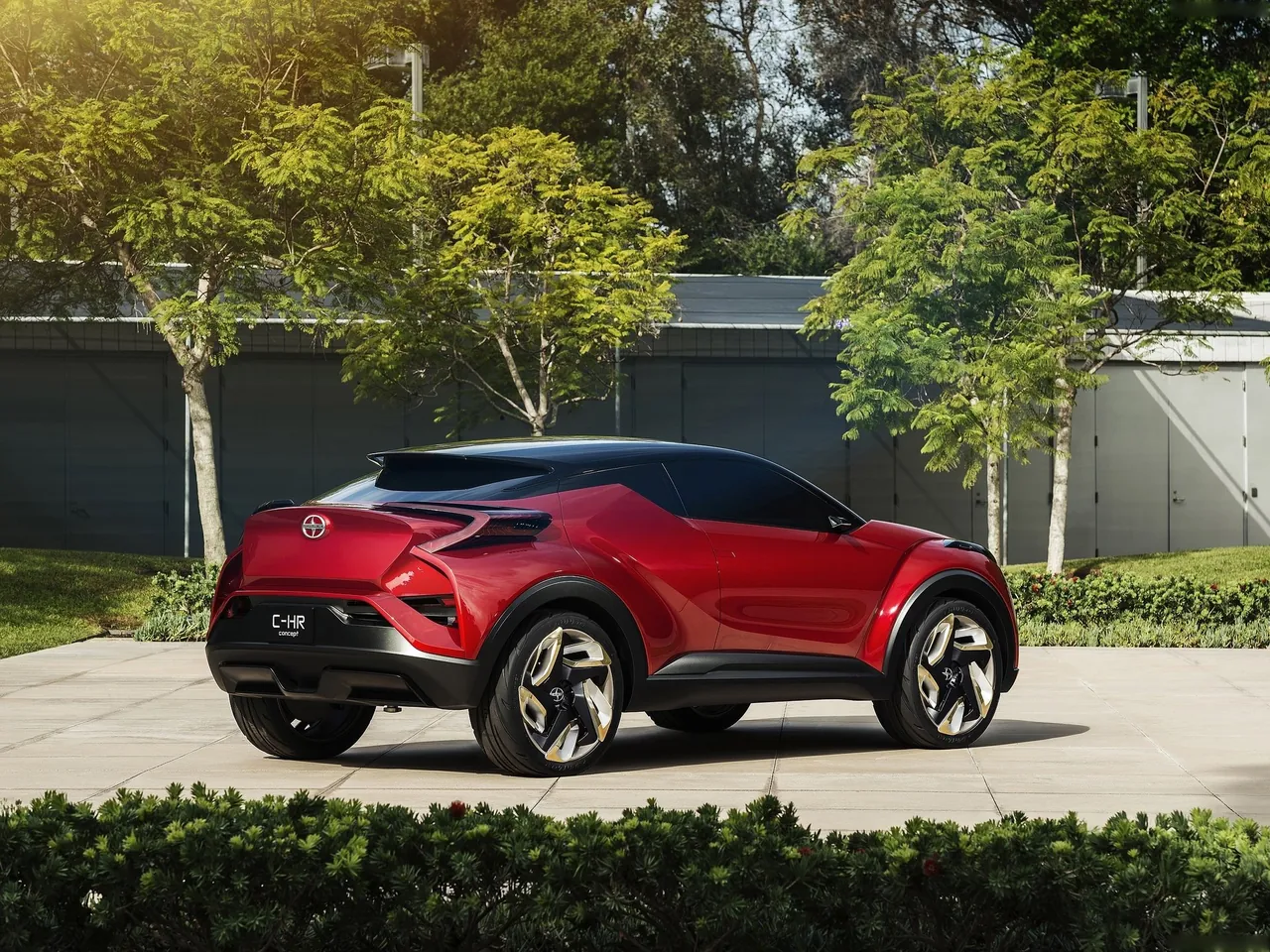 Scion C-HR Concept (2015) – zadní tříčtvrteční pohled