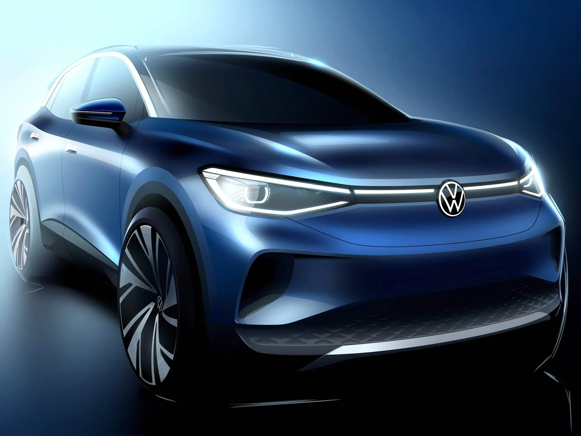 Volkswagen ID.4 1st Edition (2021) – designové skici