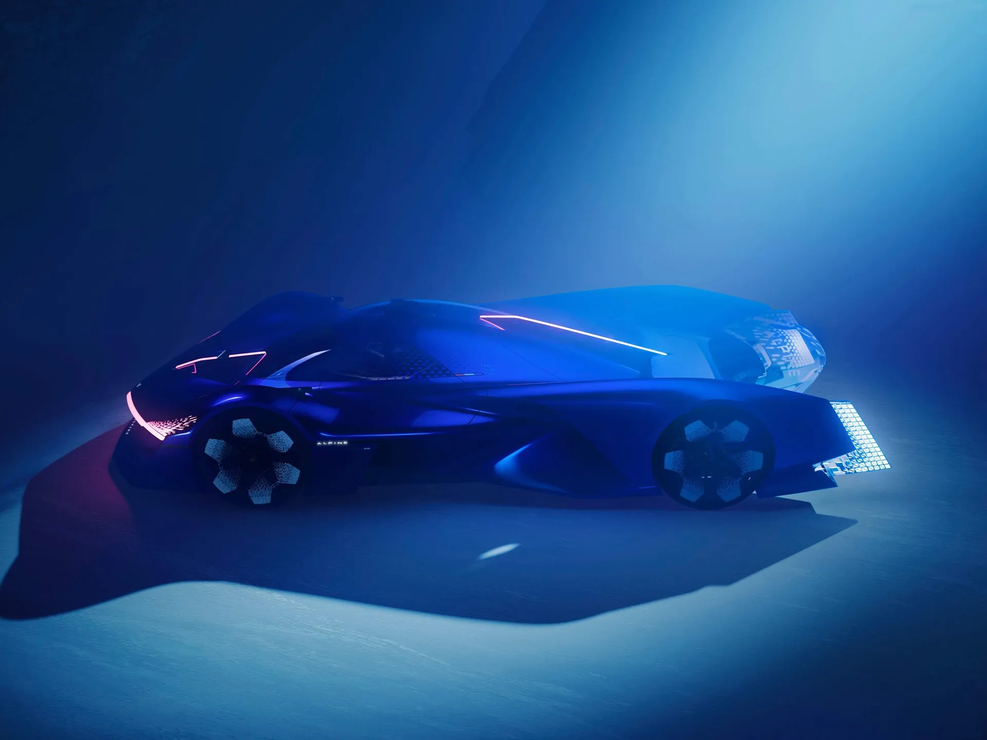 Alpine Alpenglow Concept (2022) – boční profil