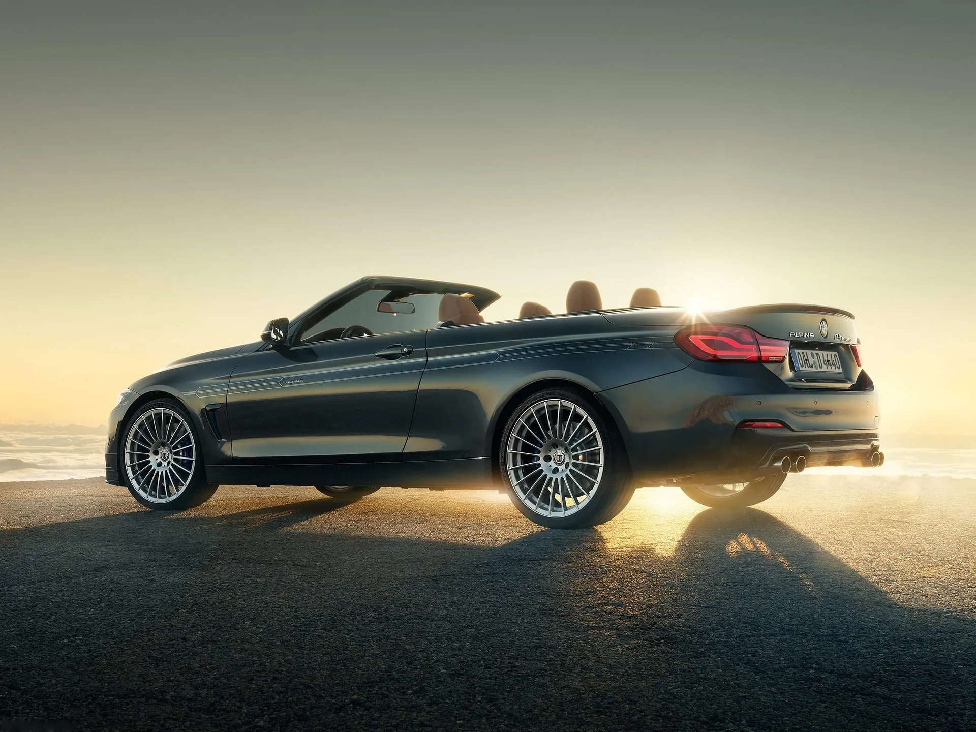 Alpina BMW D4 Bi-Turbo Convertible (2018) – zadní tříčtvrteční pohled