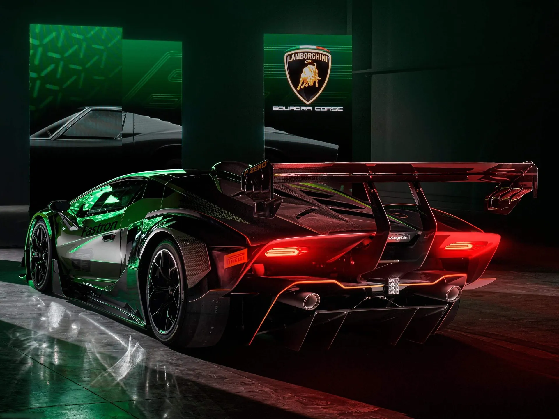 Lamborghini Essenza SCV12 (2021) – zadní tříčtvrteční pohled