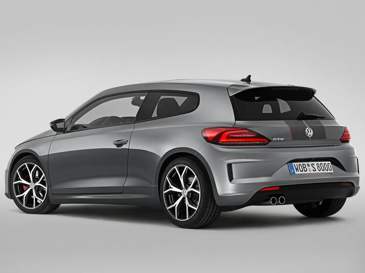 Volkswagen Scirocco GTS (2016) – zadní tříčtvrteční pohled