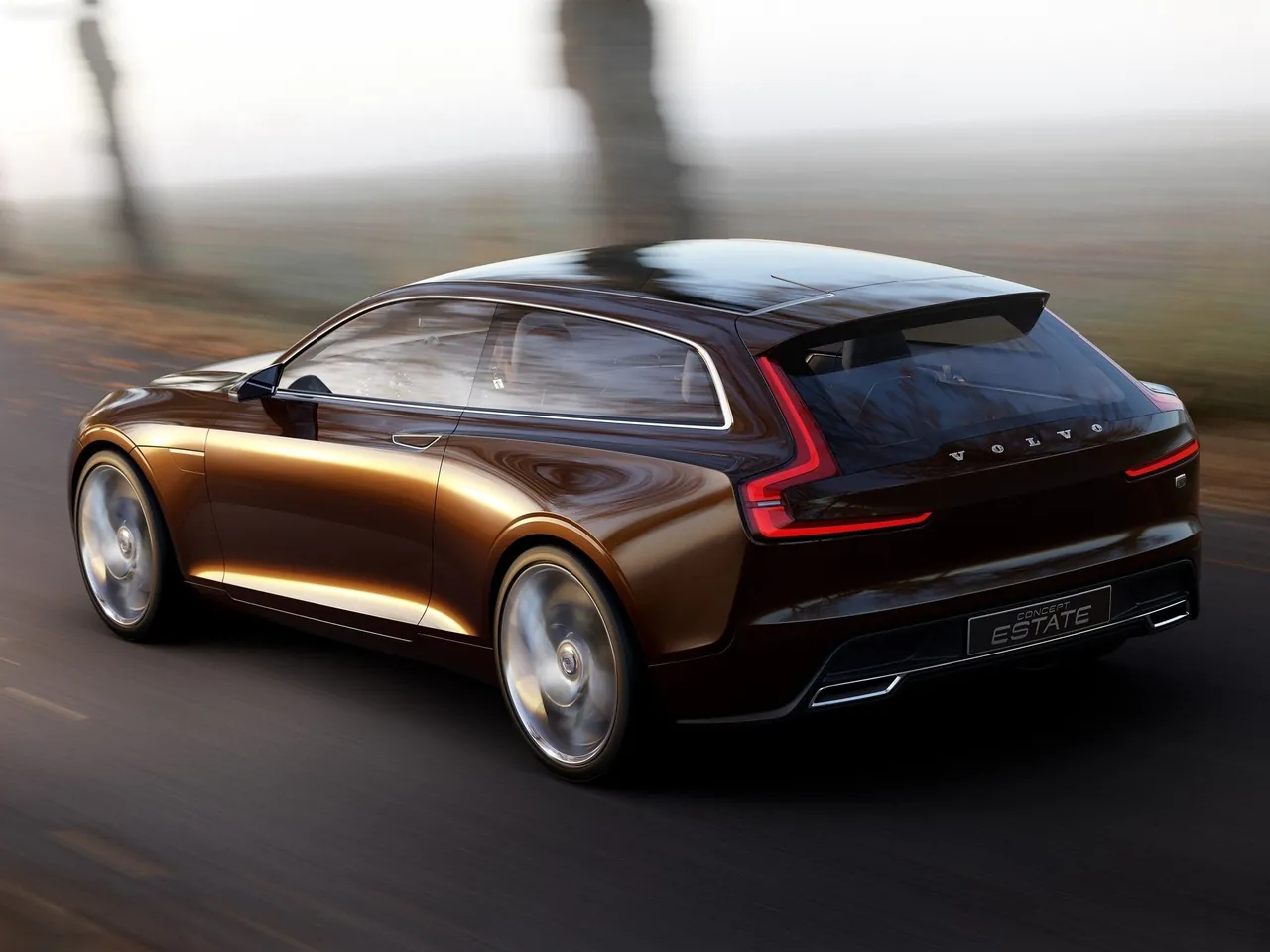 Volvo Estate Concept (2014) – zadní tříčtvrteční pohled