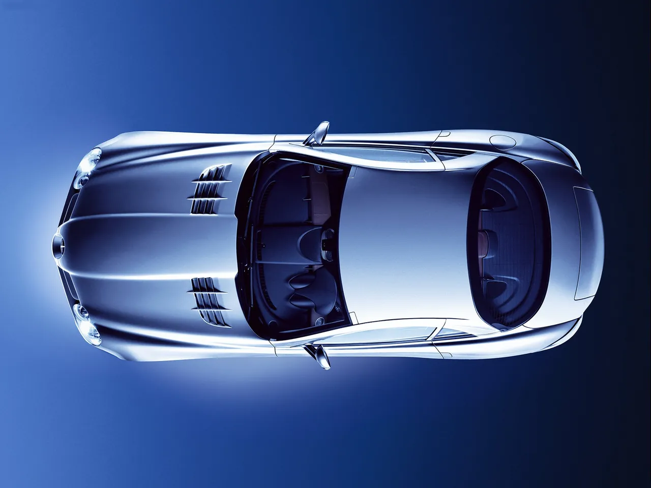 Mercedes-Benz SLR McLaren (2004) – pohled shora