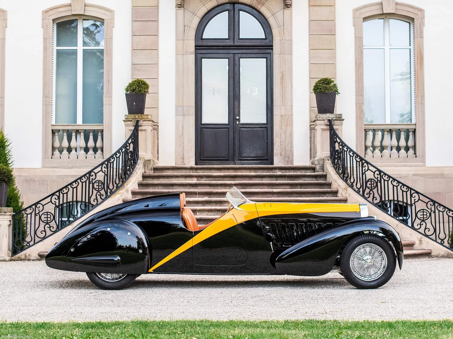 Bugatti Type 57 Roadster Grand Raid (1934) – boční profil