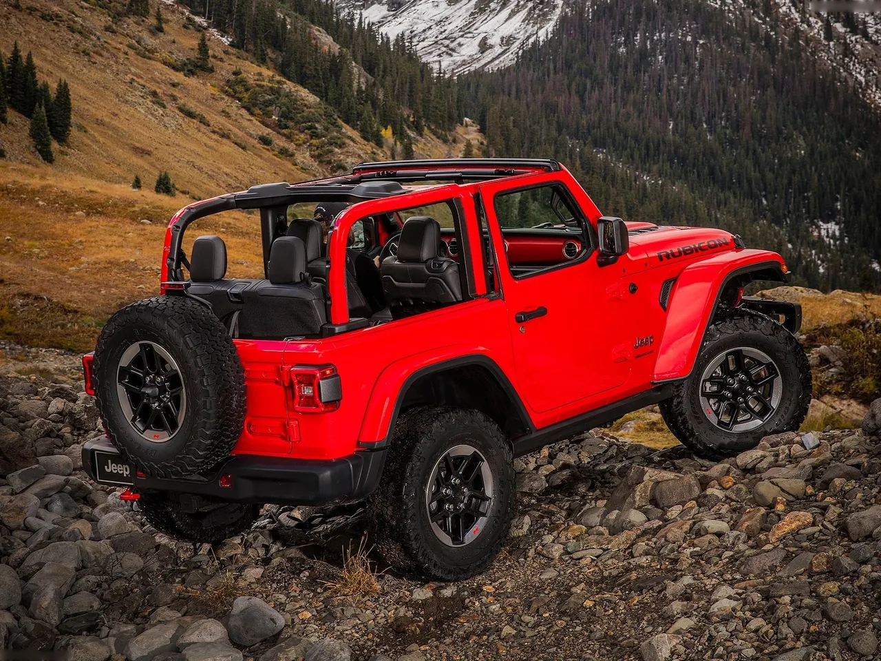Jeep Wrangler (2018) – zadní tříčtvrteční pohled