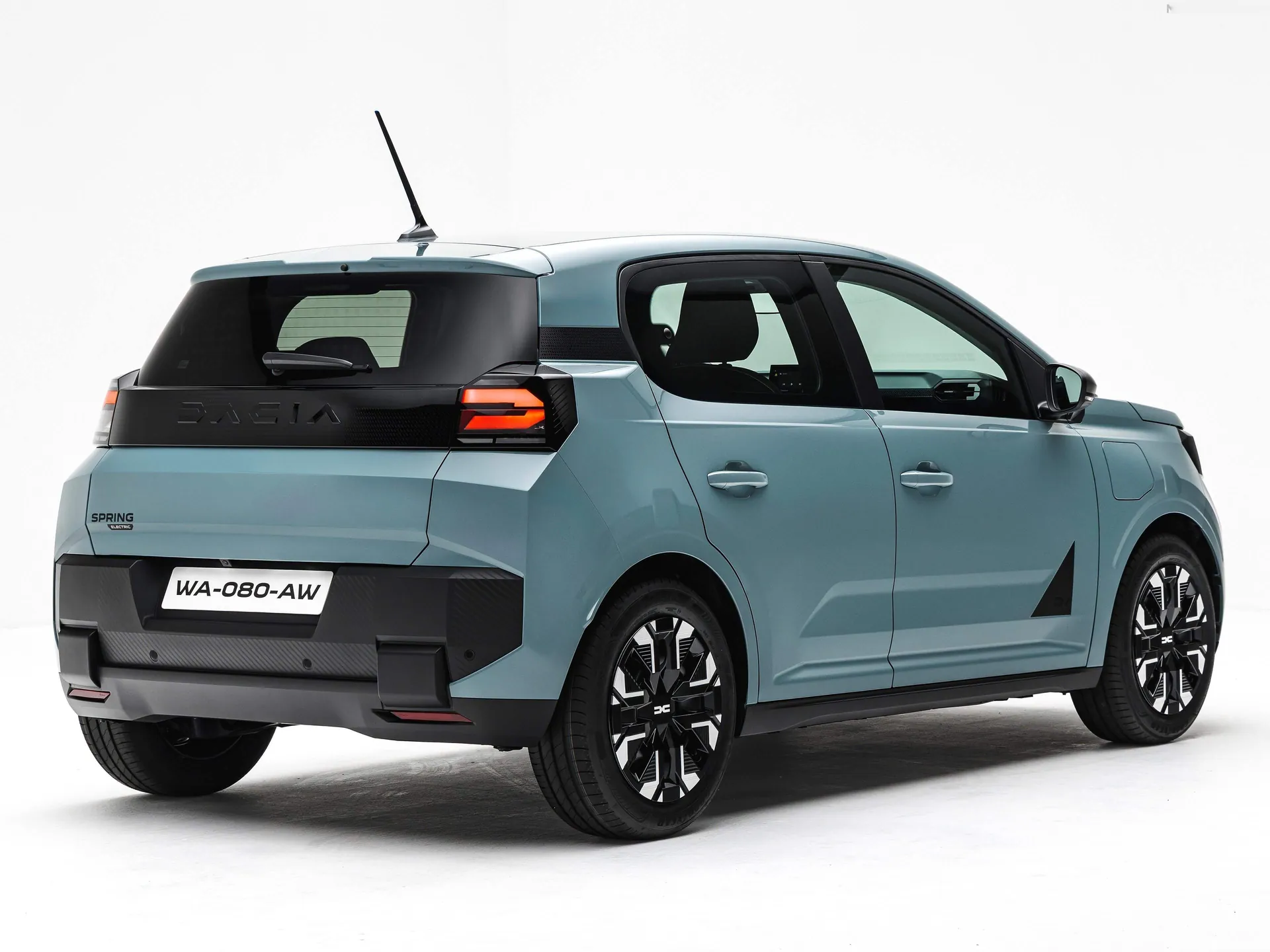 Dacia Spring (2027) – zadní tříčtvrteční pohled