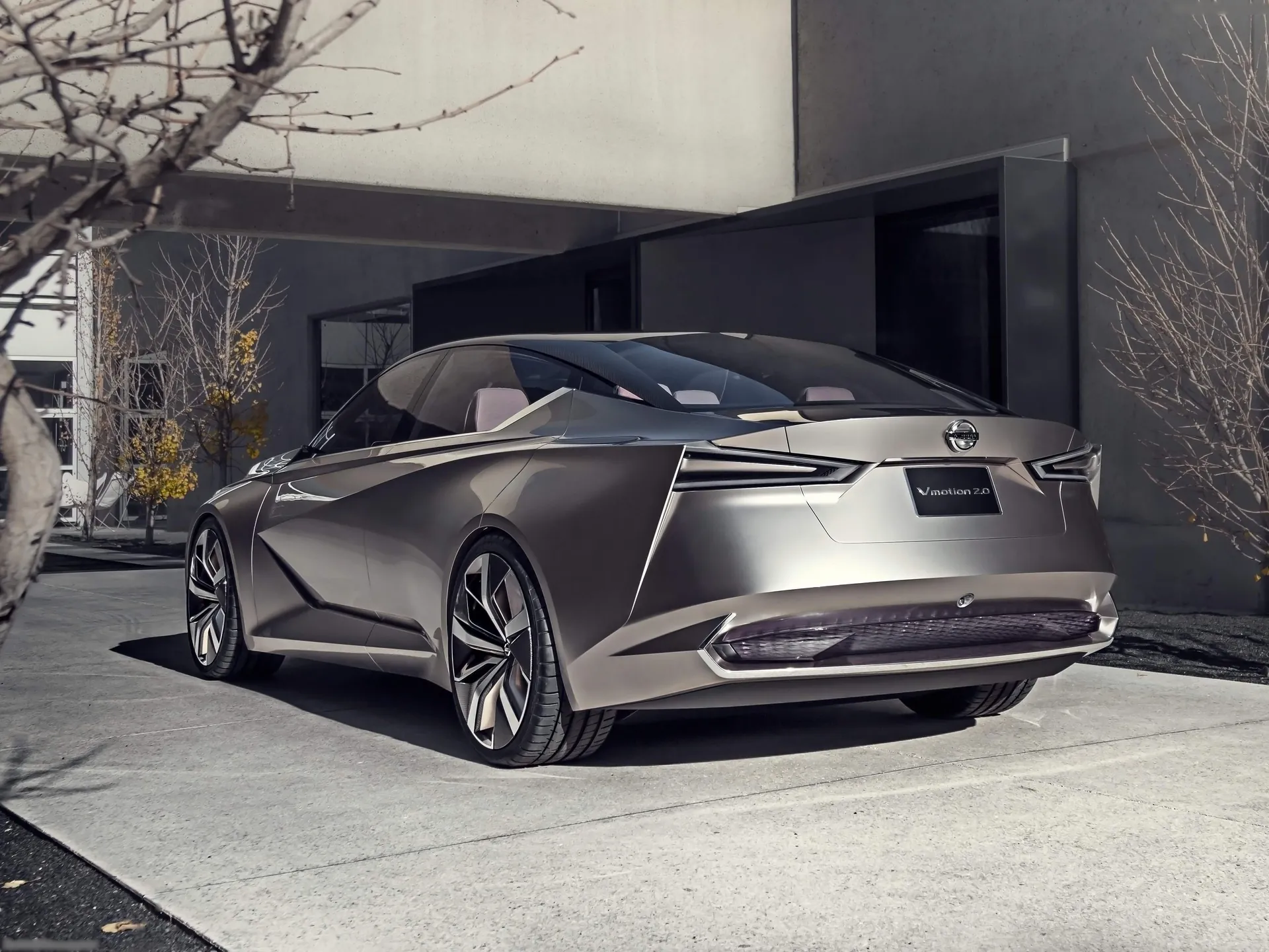 Nissan Vmotion 2.0 Concept (2017) – zadní tříčtvrteční pohled