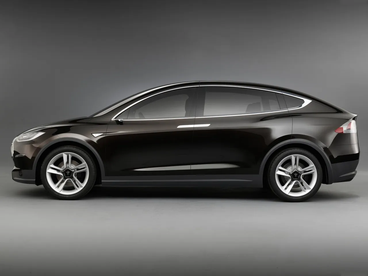 Tesla Model X Prototype (2012) – boční profil