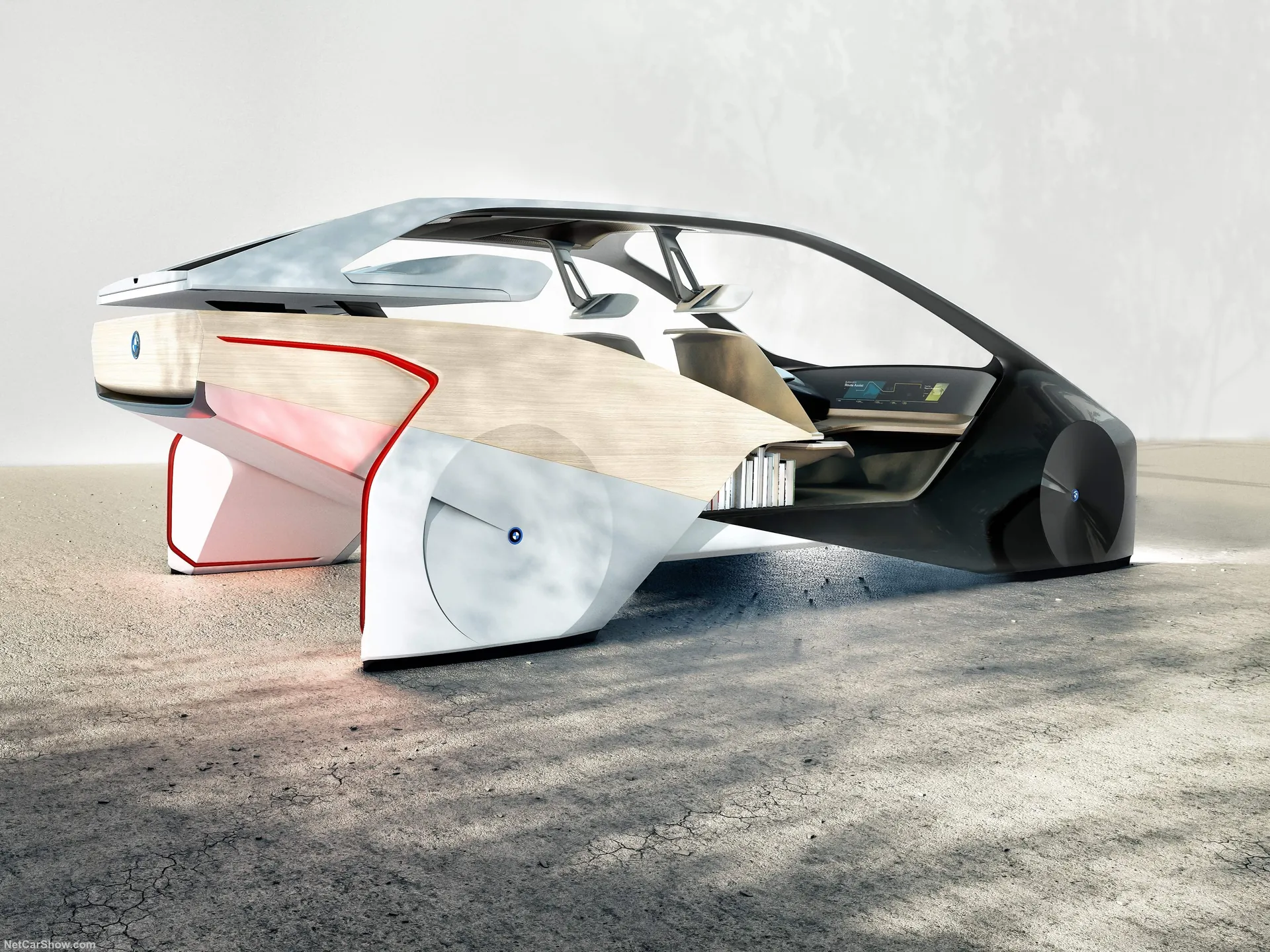BMW i Inside Future Concept (2017) – zadní tříčtvrteční pohled