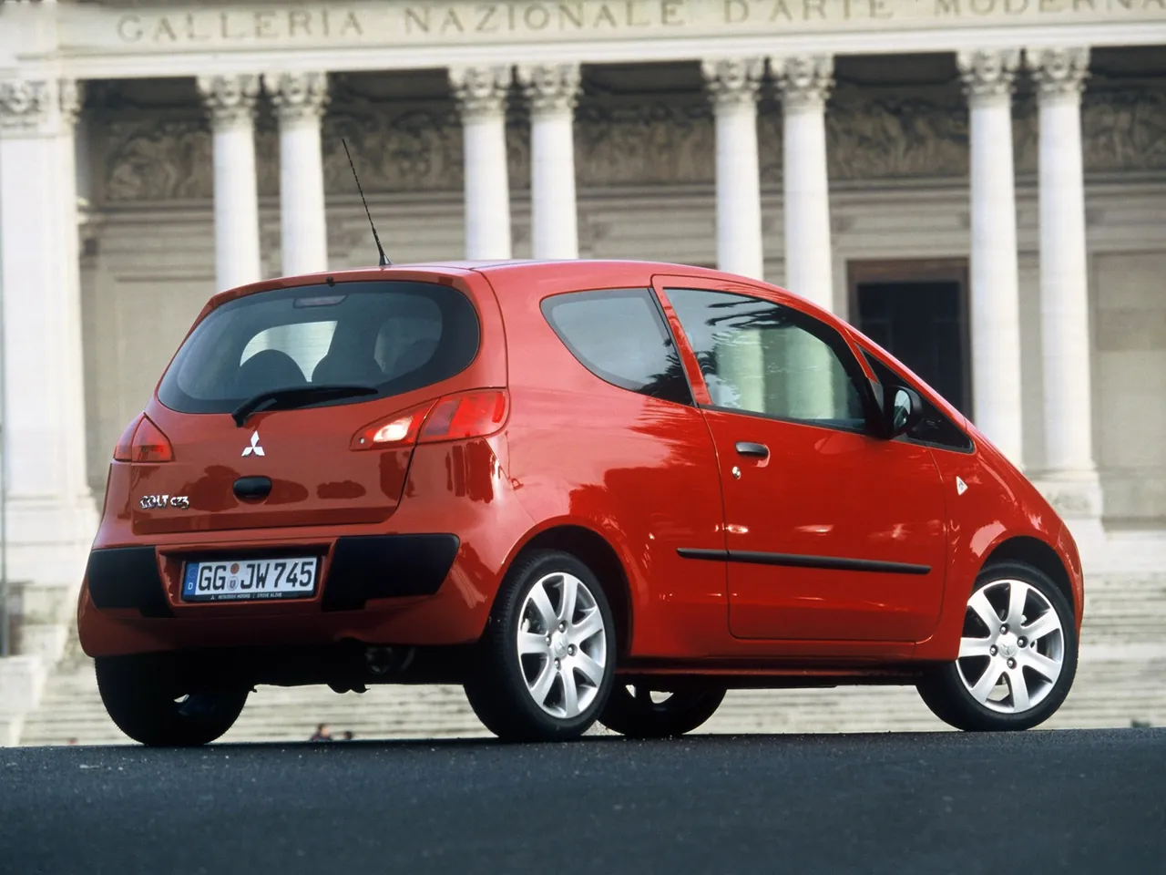 Mitsubishi Colt CZ3 (2005) – zadní tříčtvrteční pohled