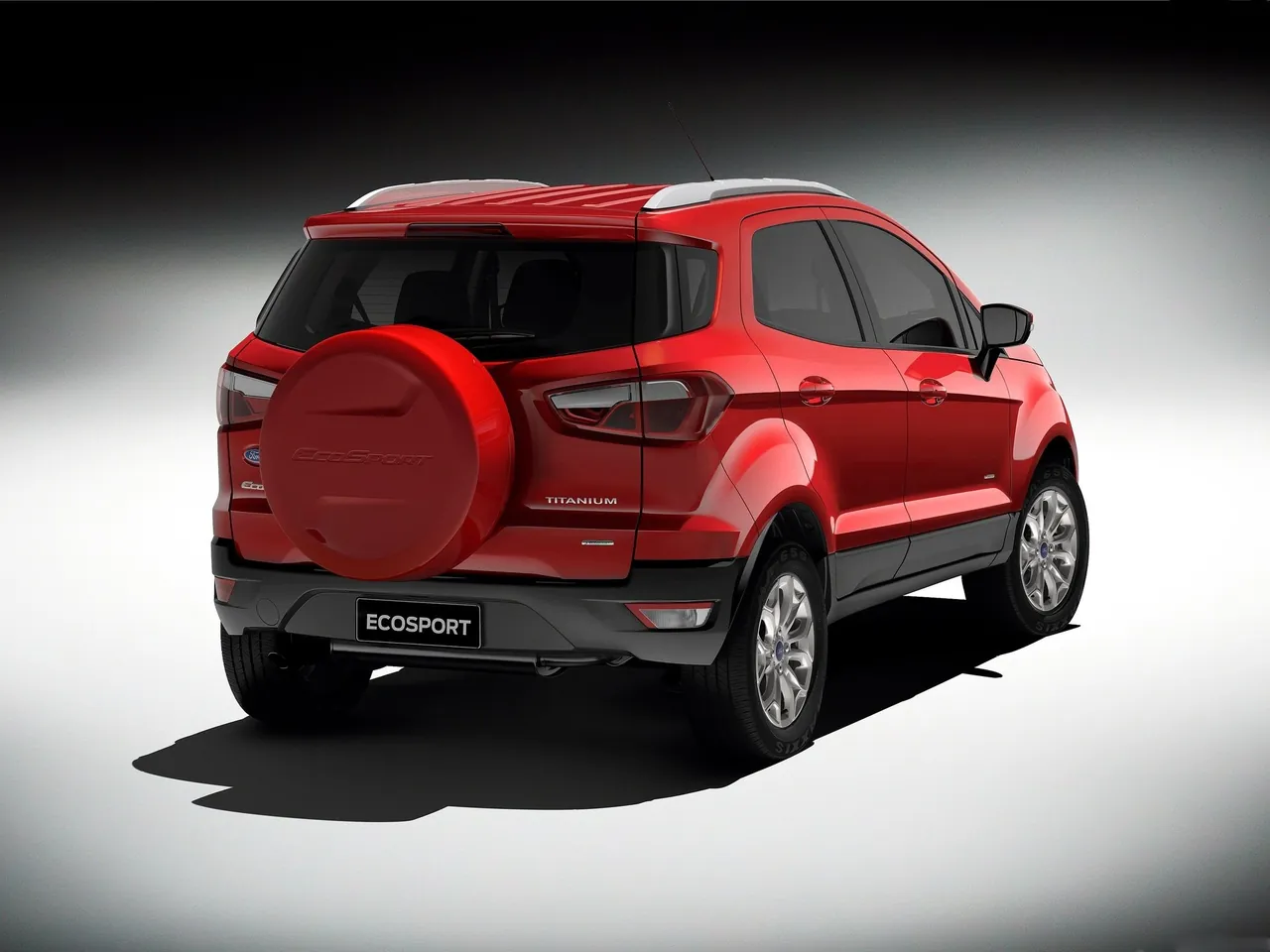 Ford EcoSport (2013) – zadní tříčtvrteční pohled