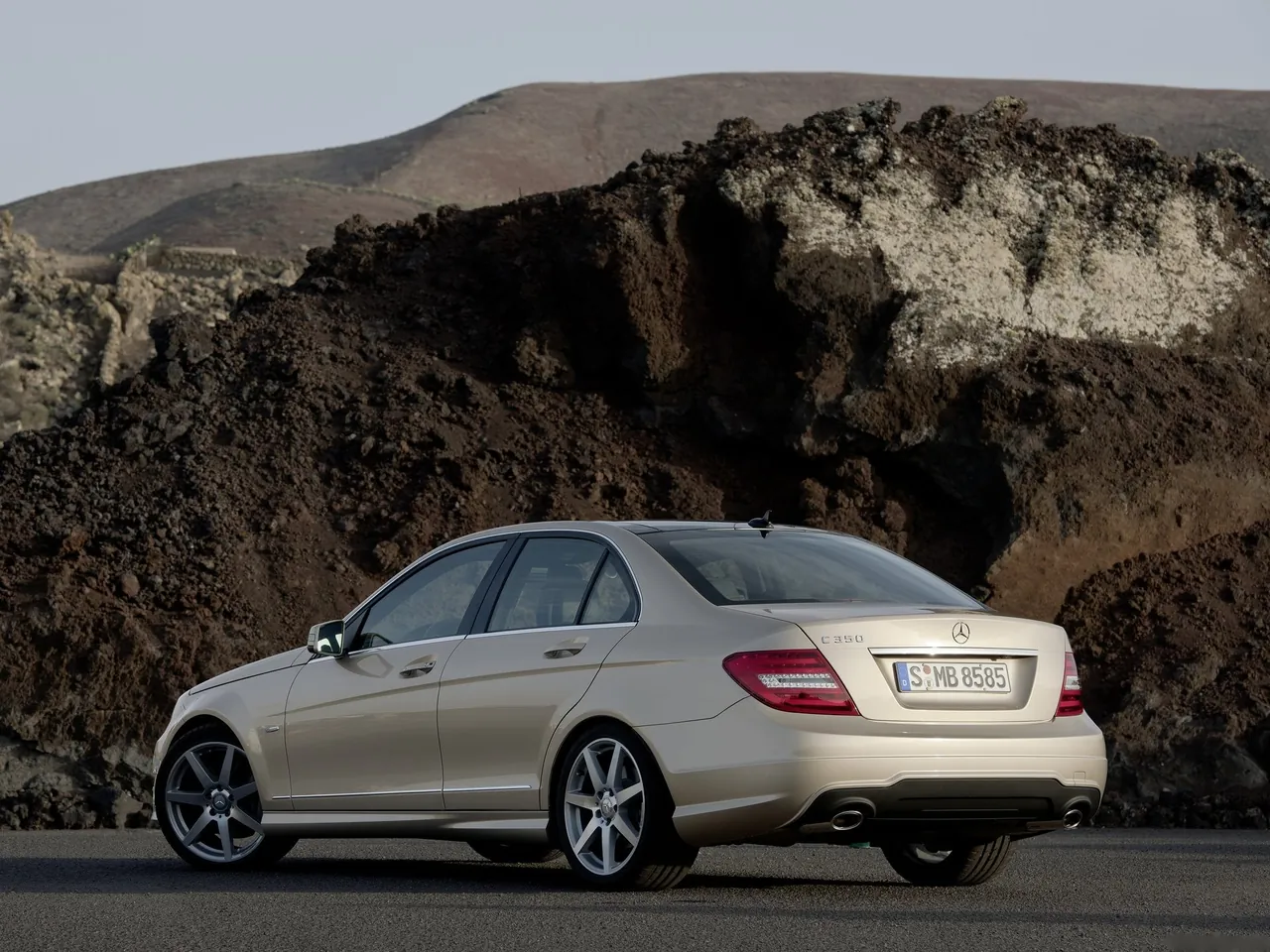 Mercedes-Benz C-Class (2012) - Rear Three-Quarter