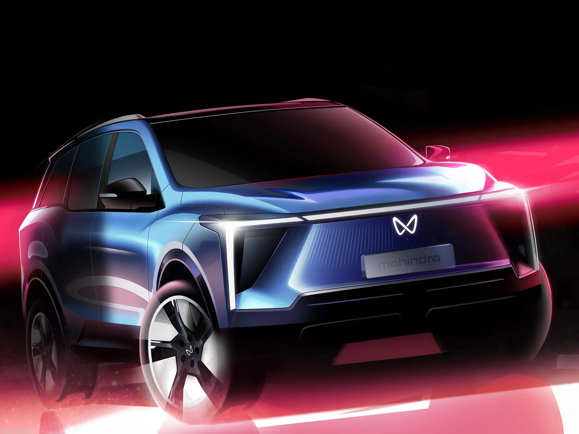 Mahindra XEV 9S (2026) – designové skici