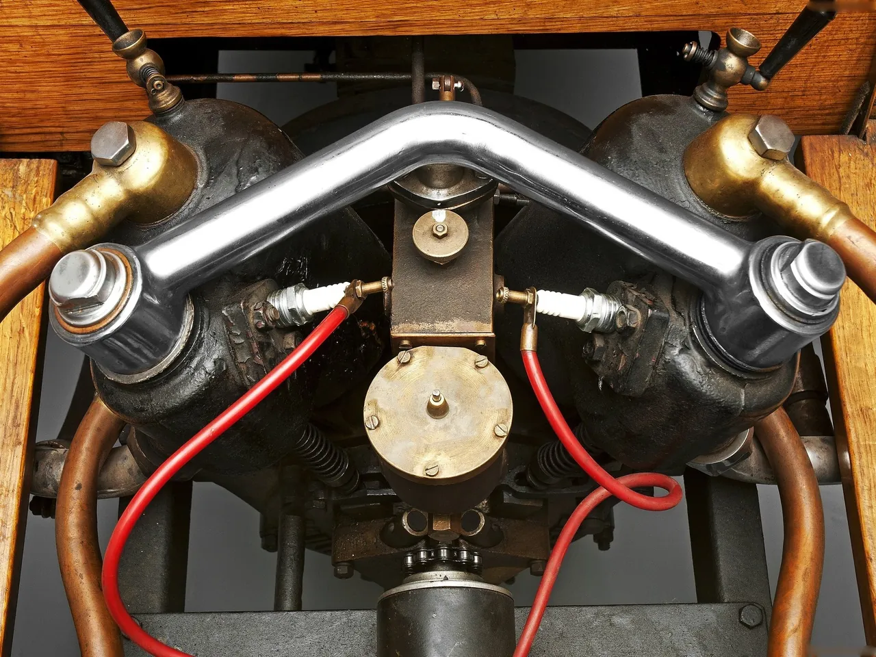 Skoda LK Voiturette A (1905) – motorový prostor