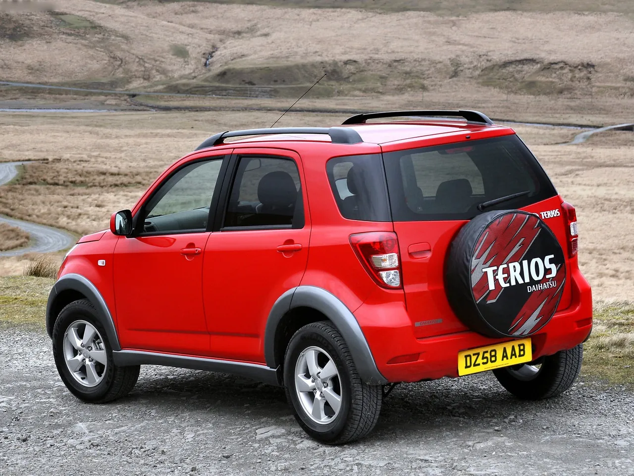 Daihatsu Terios (2007) – zadní tříčtvrteční pohled