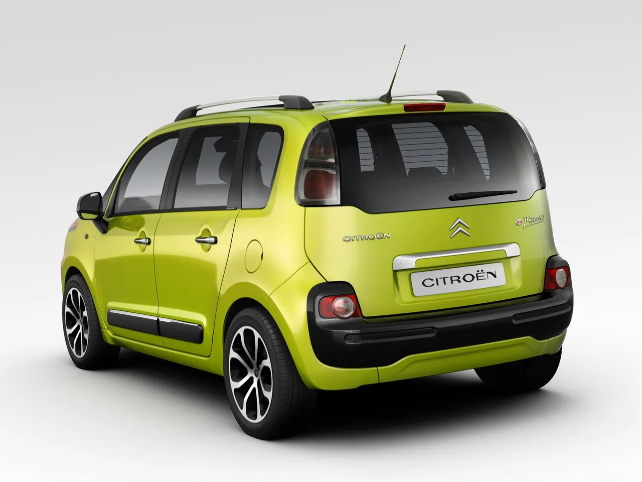 Citroen C3 Picasso (2009) – zadní tříčtvrteční pohled