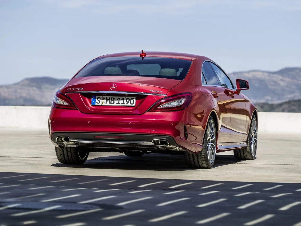 Mercedes-Benz CLS-Class (2015) – zadní tříčtvrteční pohled