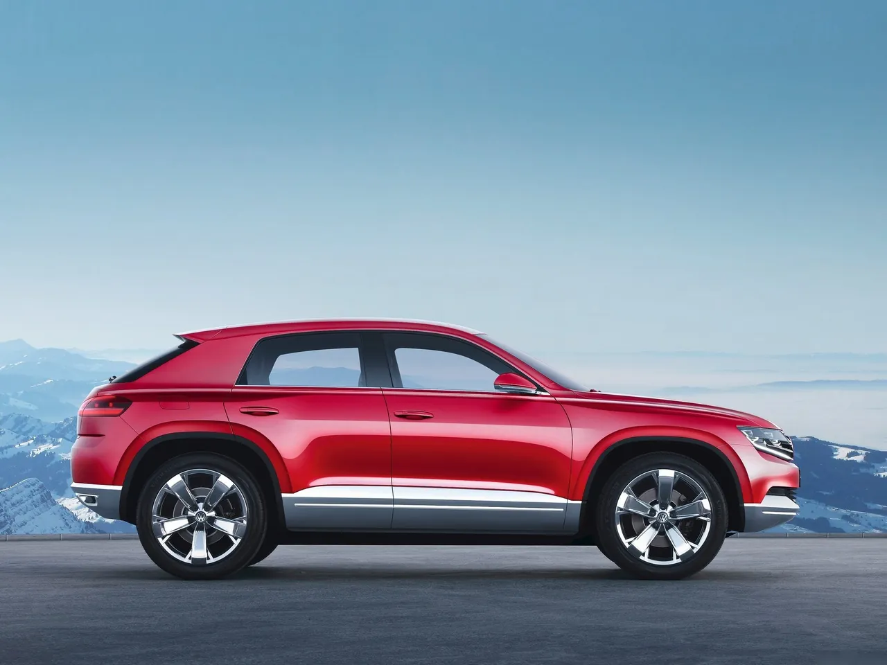 Volkswagen Cross Coupe TDI Concept (2012) - Side Profile