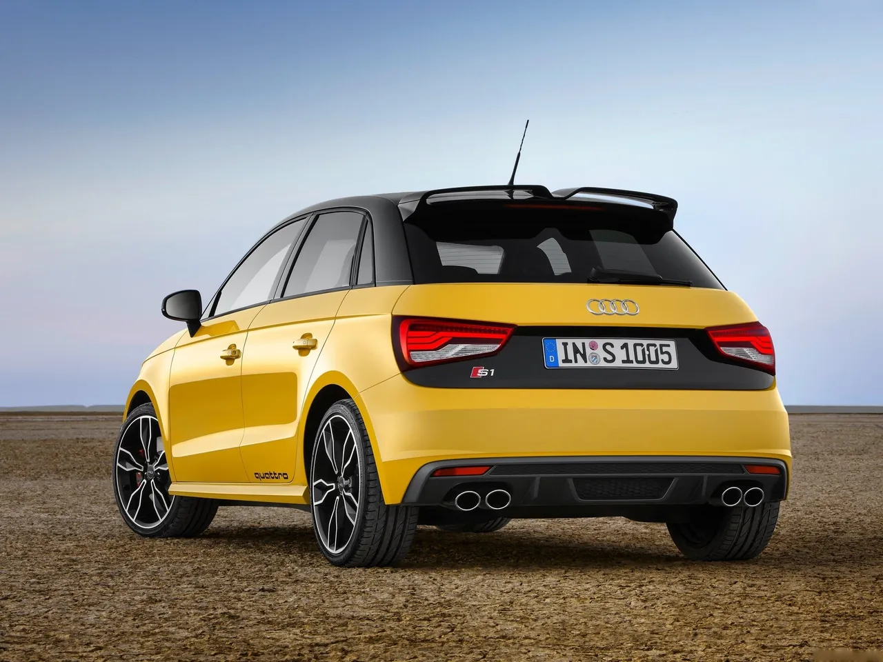 Audi S1 Sportback (2015) – zadní tříčtvrteční pohled